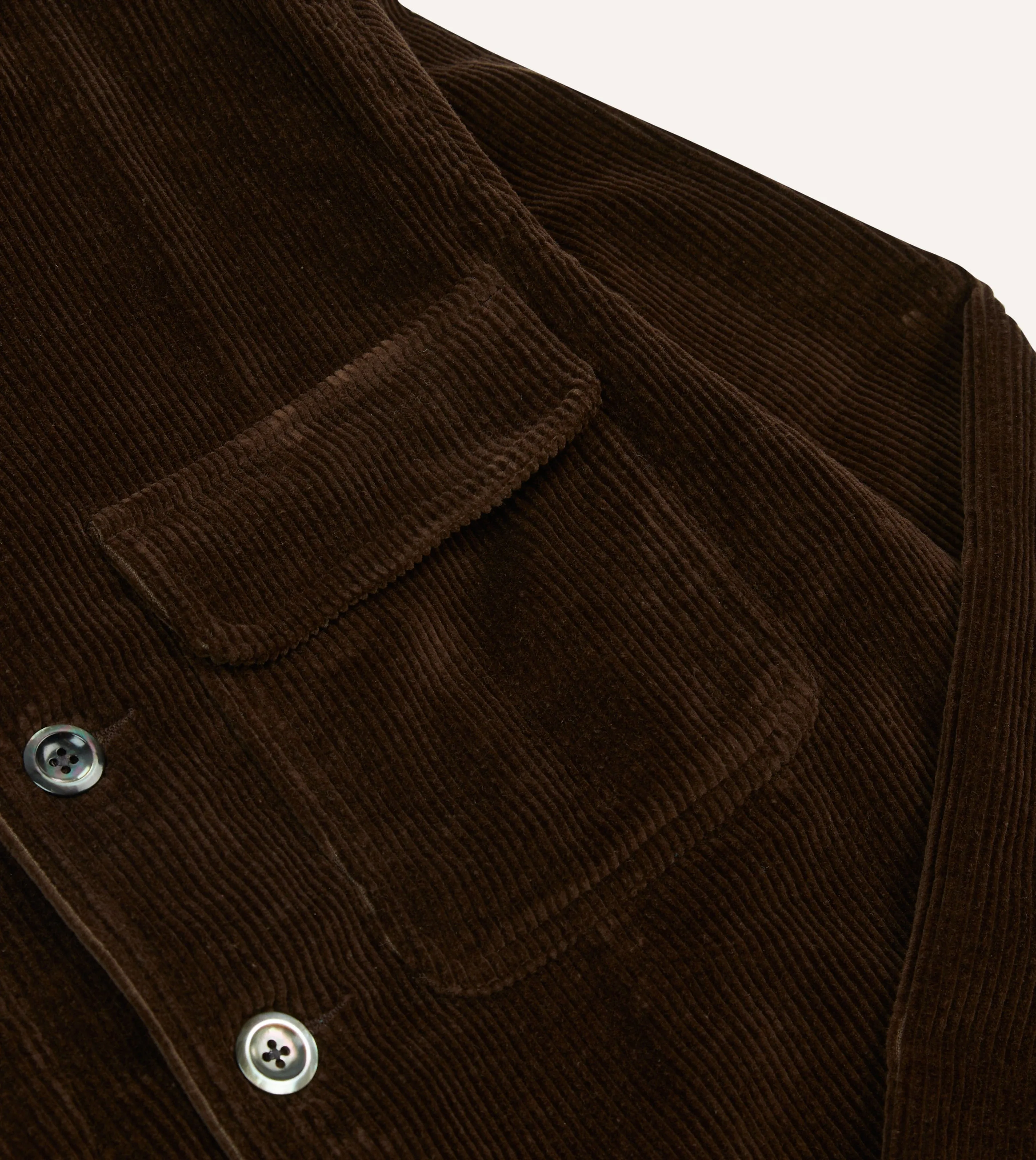 Brown Corduroy Forestière Jacket sold by Drake's London product image thumbnail 4