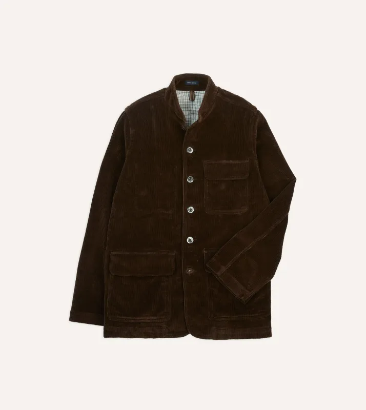 Brown Corduroy Forestière Jacket sold by Drake's London