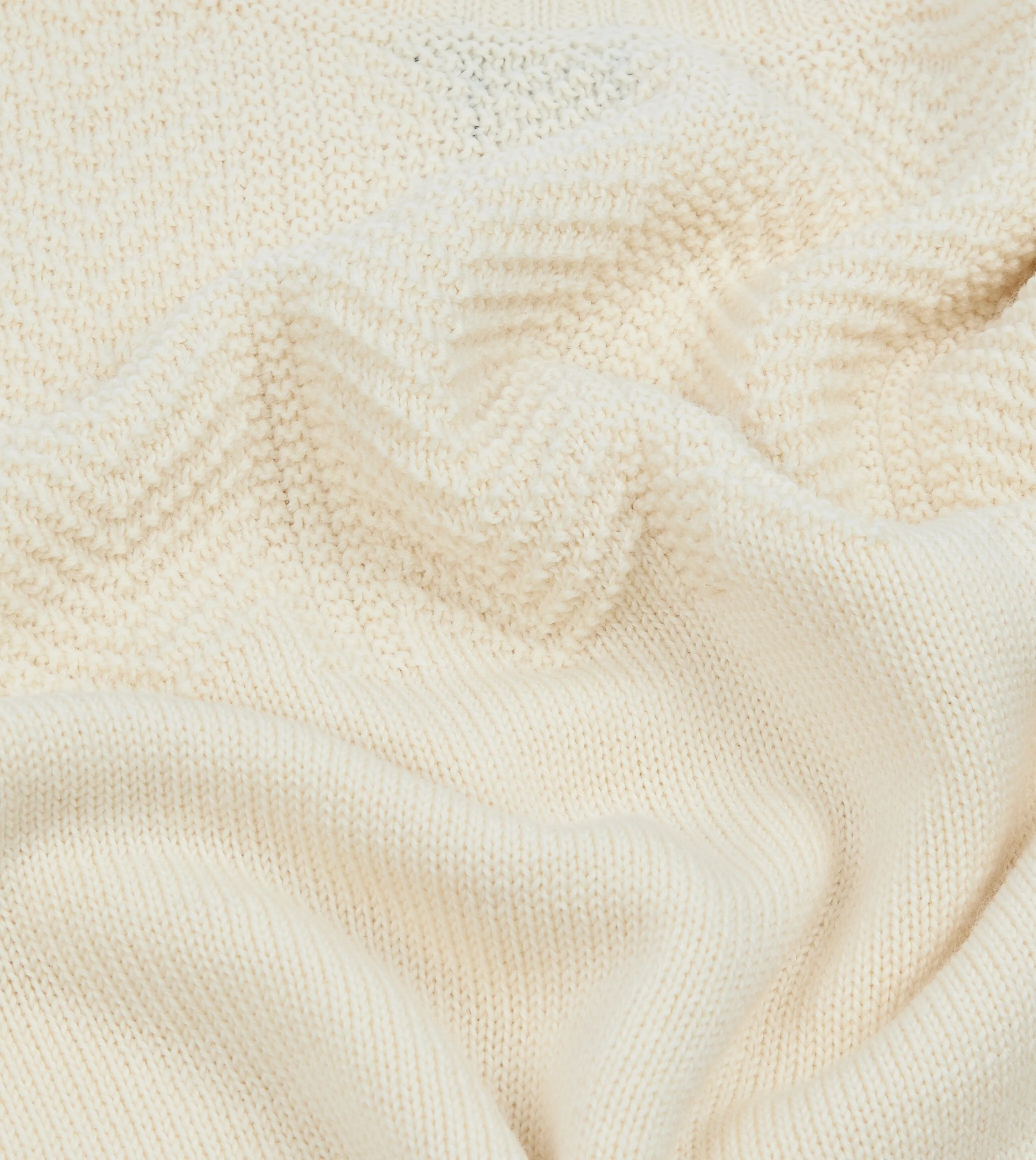 Ecru Wool Guernsey Jumper sold by Drake's London product image thumbnail 2