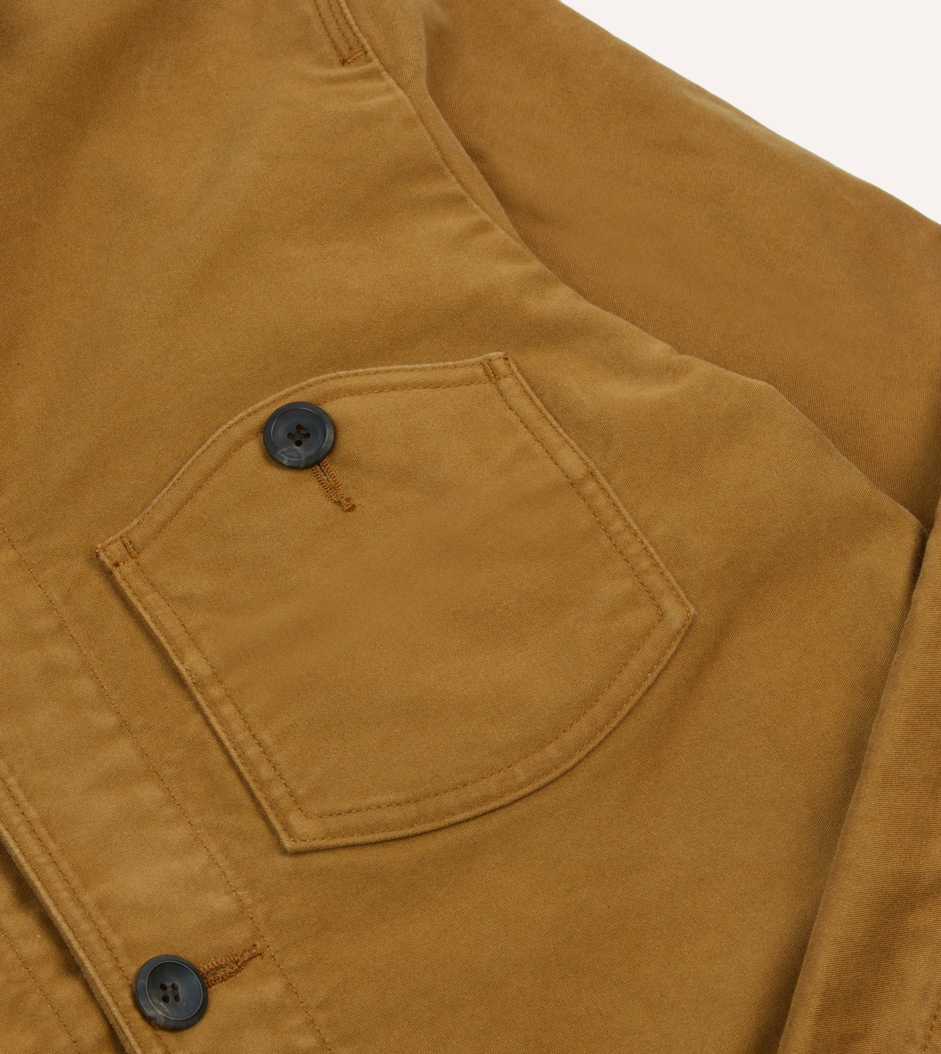 Tobacco Cotton Four-Pocket Chore Jacket sold by Drake's London product image thumbnail 4