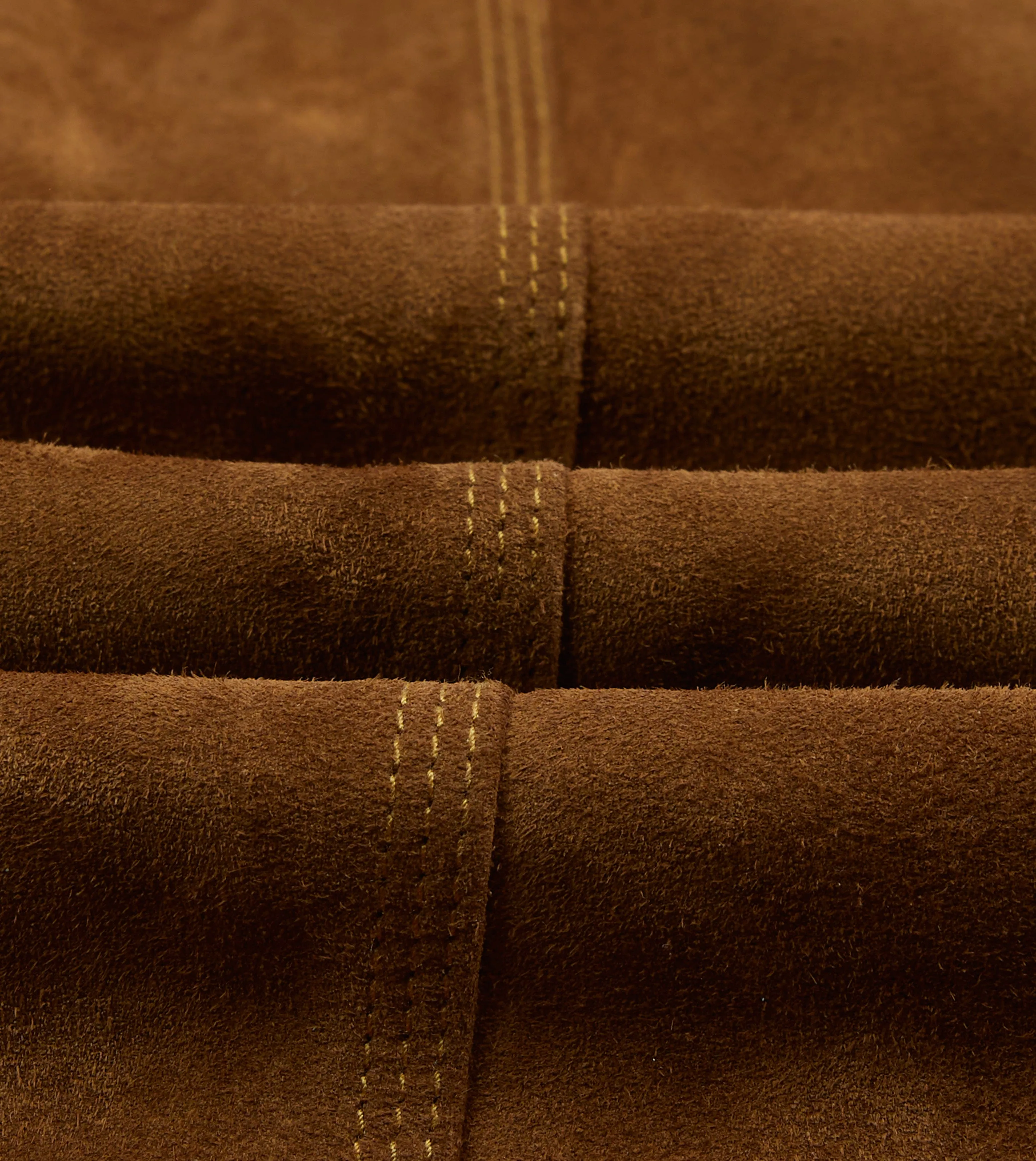 Tobacco Suede Blanket Lined Welder Jacket sold by Drake's London product image thumbnail 2