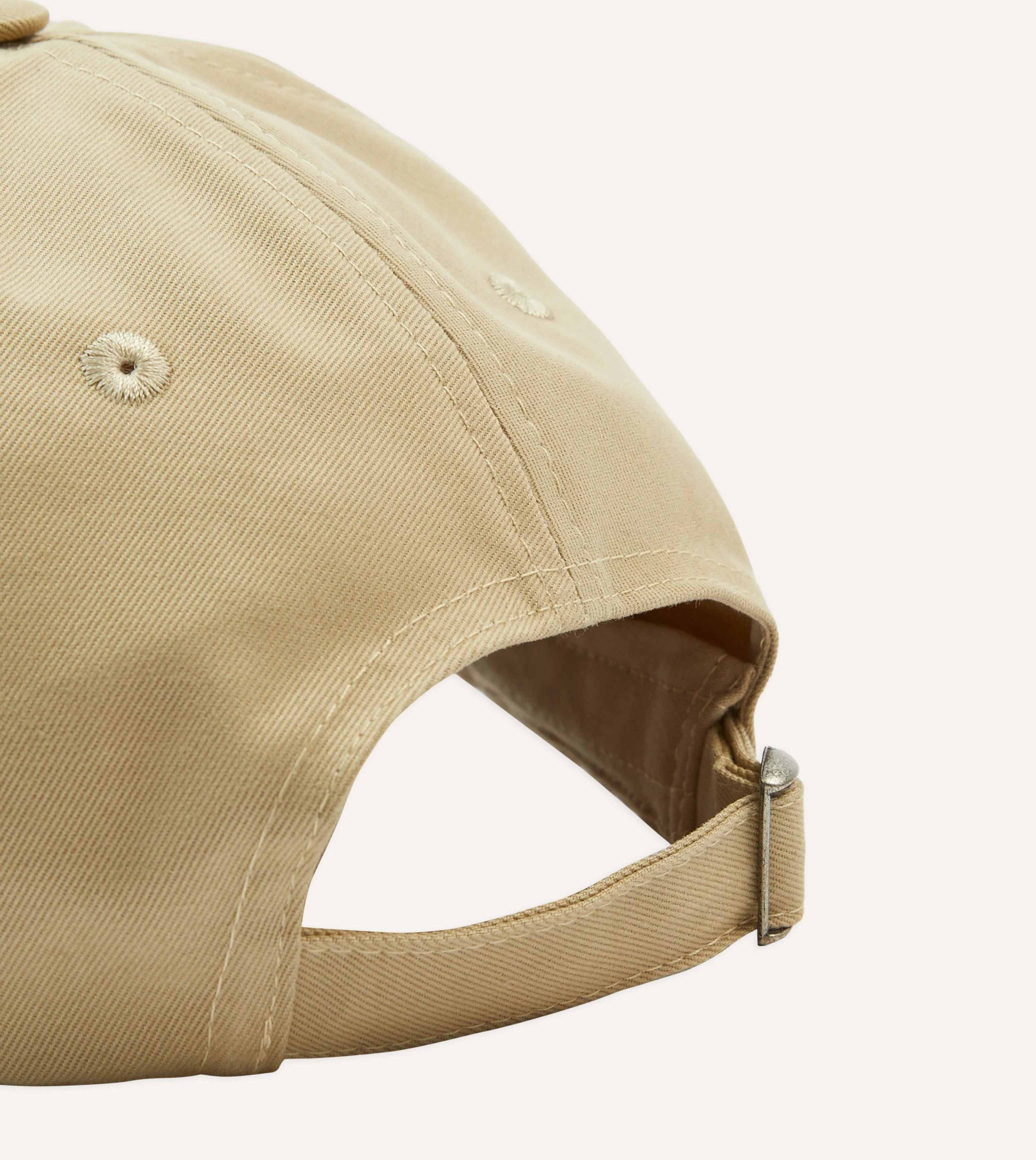 ‘D’ Flower Emblem Cotton Twill Baseball Cap sold by Drake's London product image thumbnail 2