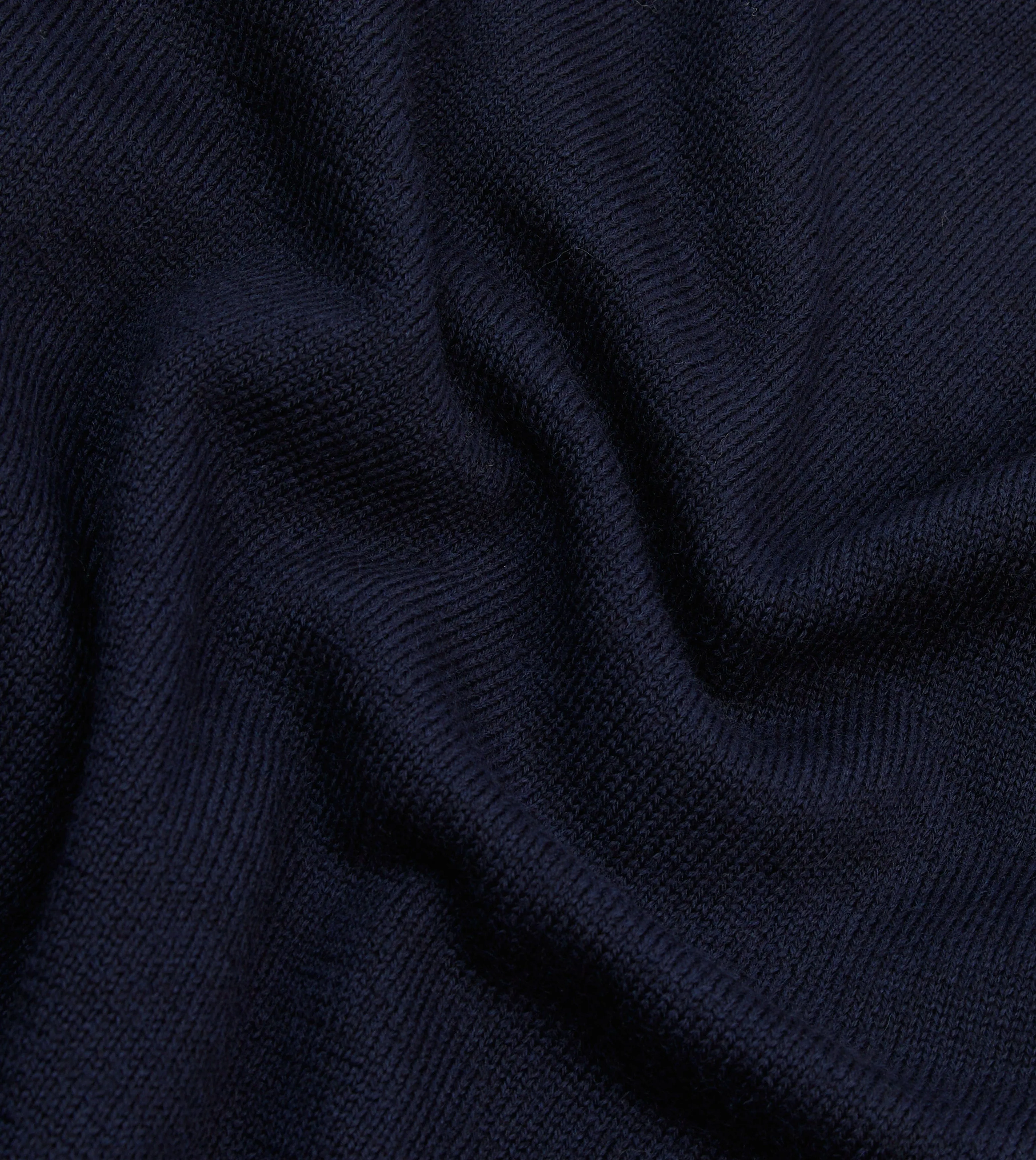 Navy Wool Mock Neck Jumper sold by Drake's London product image thumbnail 2