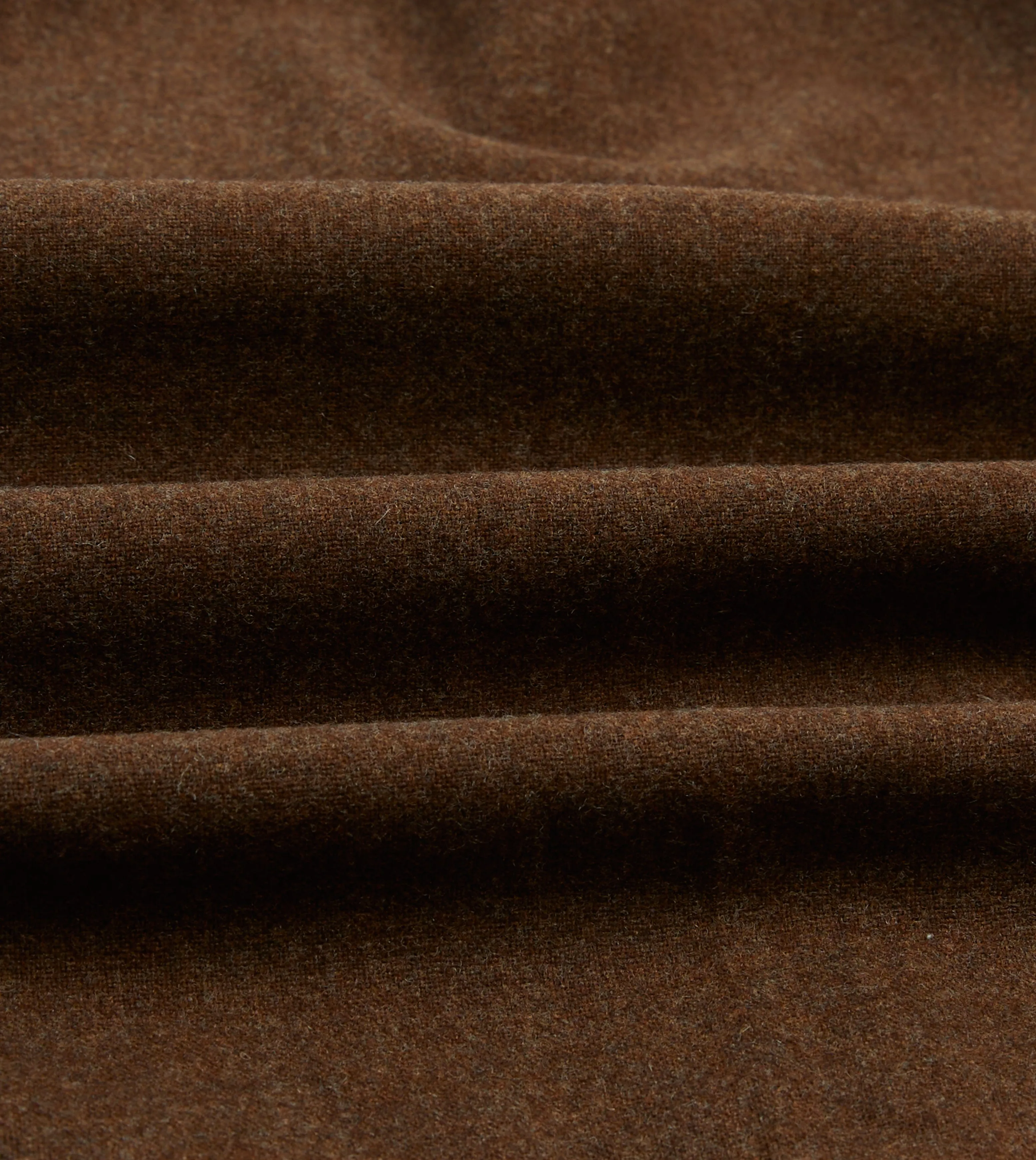 Brown Wool Two-Pocket Work Shirt sold by Drake's London product image thumbnail 2