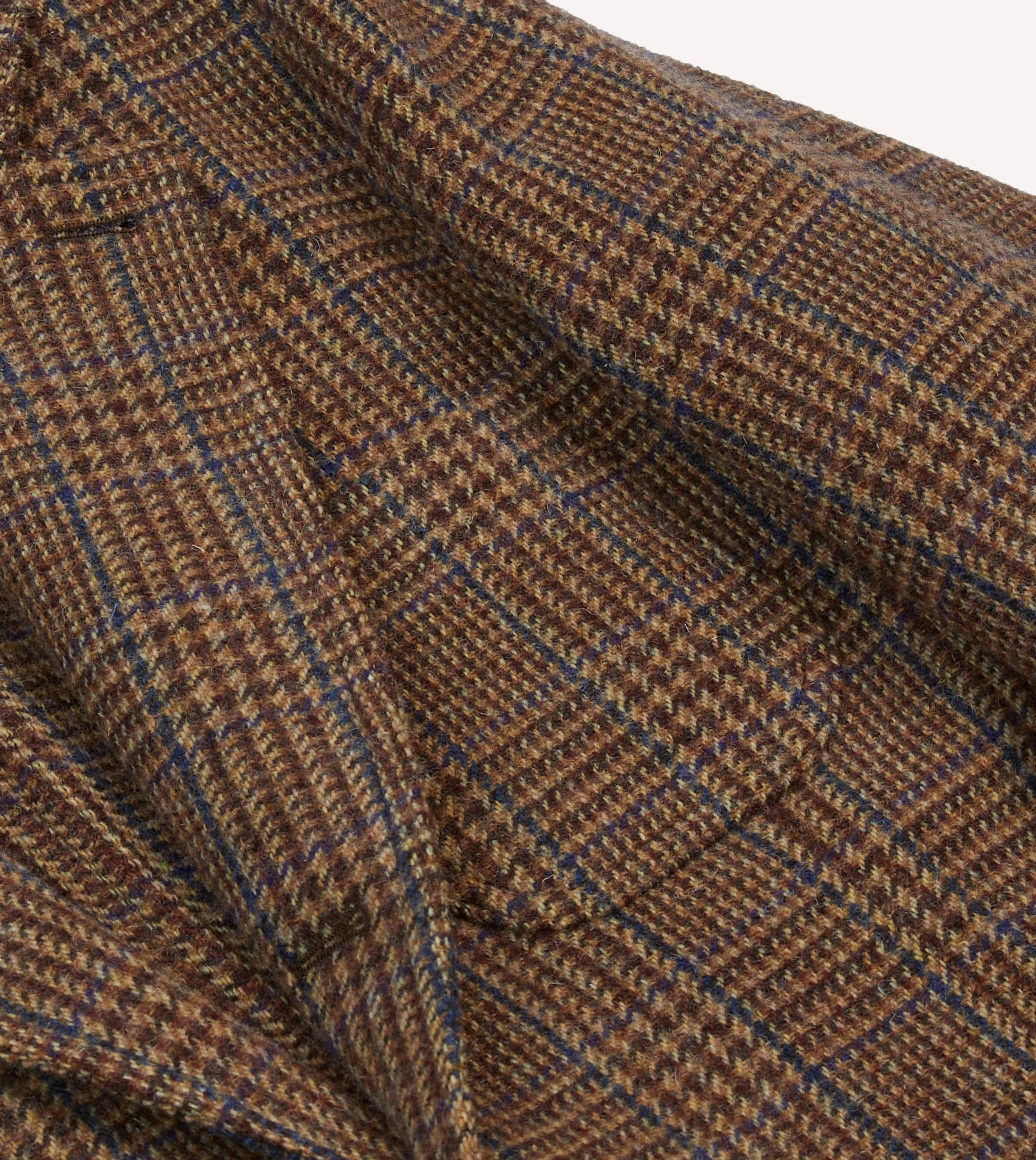 Brown Prince of Wales Check Tweed Games Blazer Mk. VII sold by Drake's London product image thumbnail 4