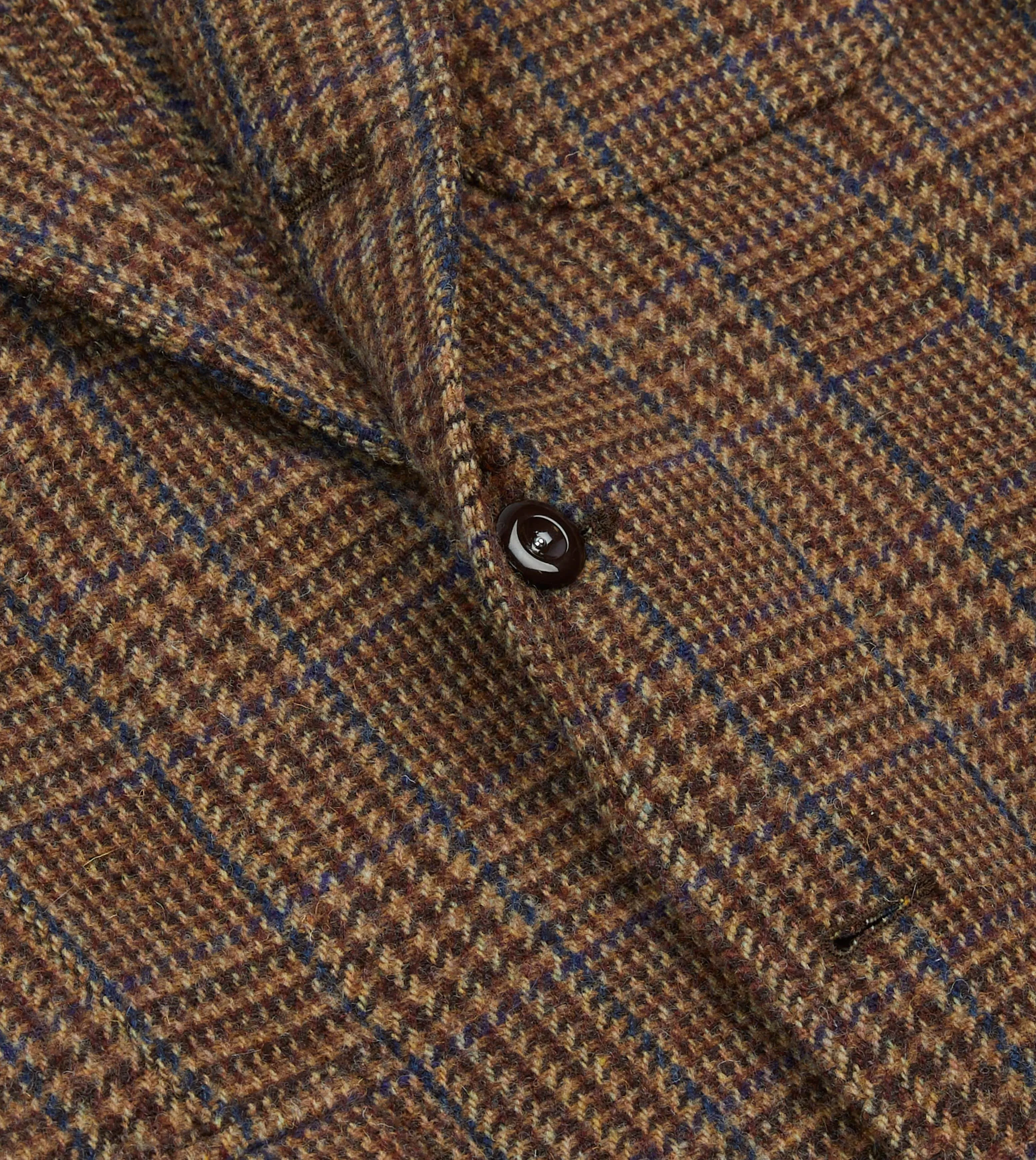 Brown Prince of Wales Check Tweed Games Blazer Mk. VII sold by Drake's London product image thumbnail 5