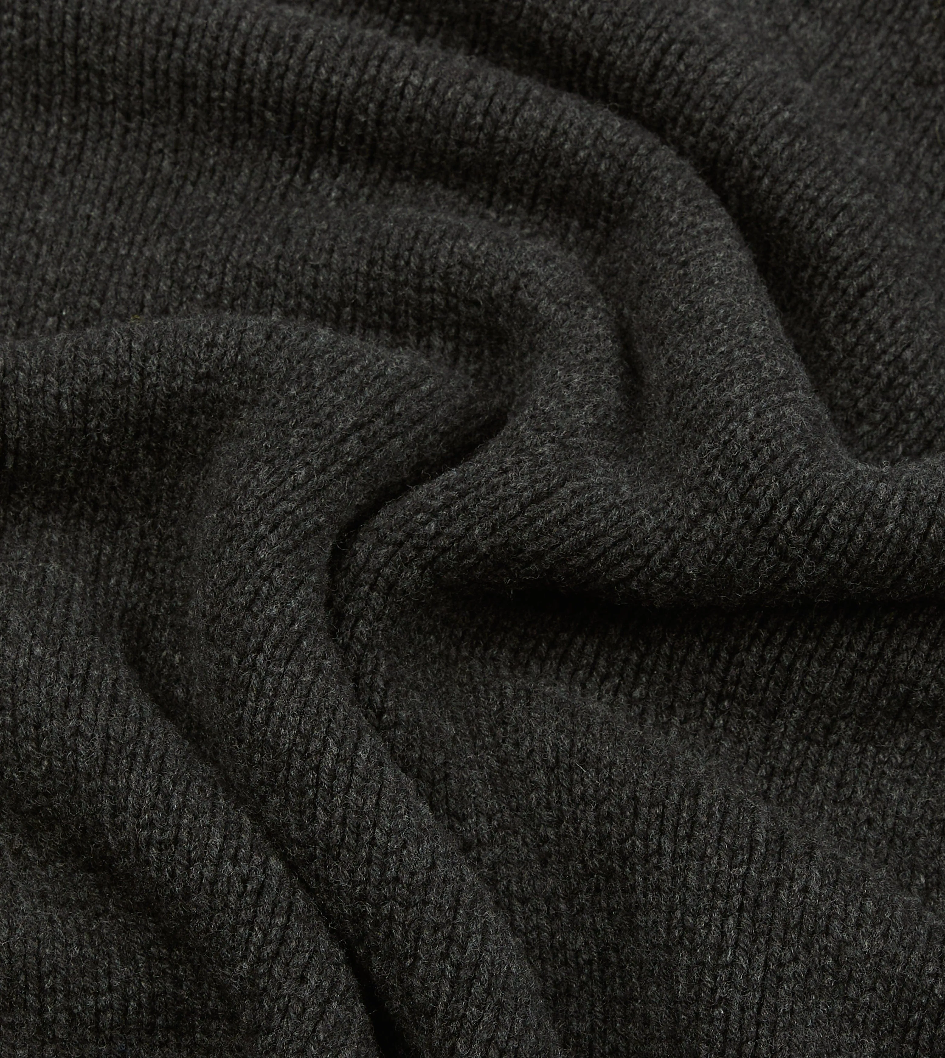 Charcoal Lambswool Submariner Roll Neck Jumper sold by Drake's London product image thumbnail 2