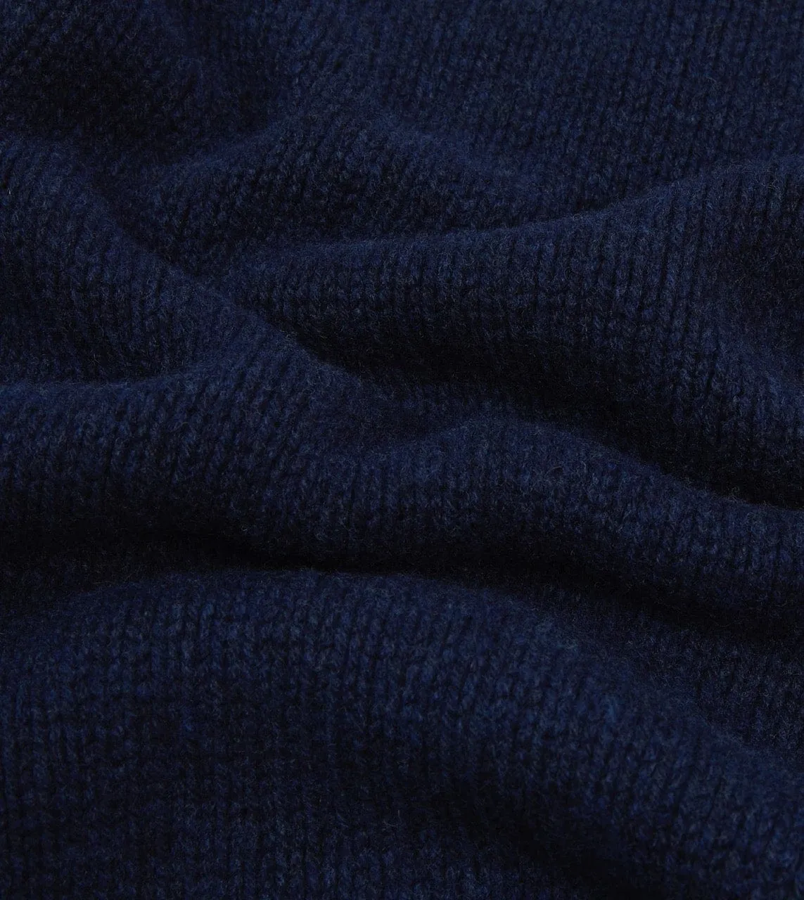 Navy Lambswool Submariner Roll Neck Jumper sold by Drake's London product image thumbnail 2