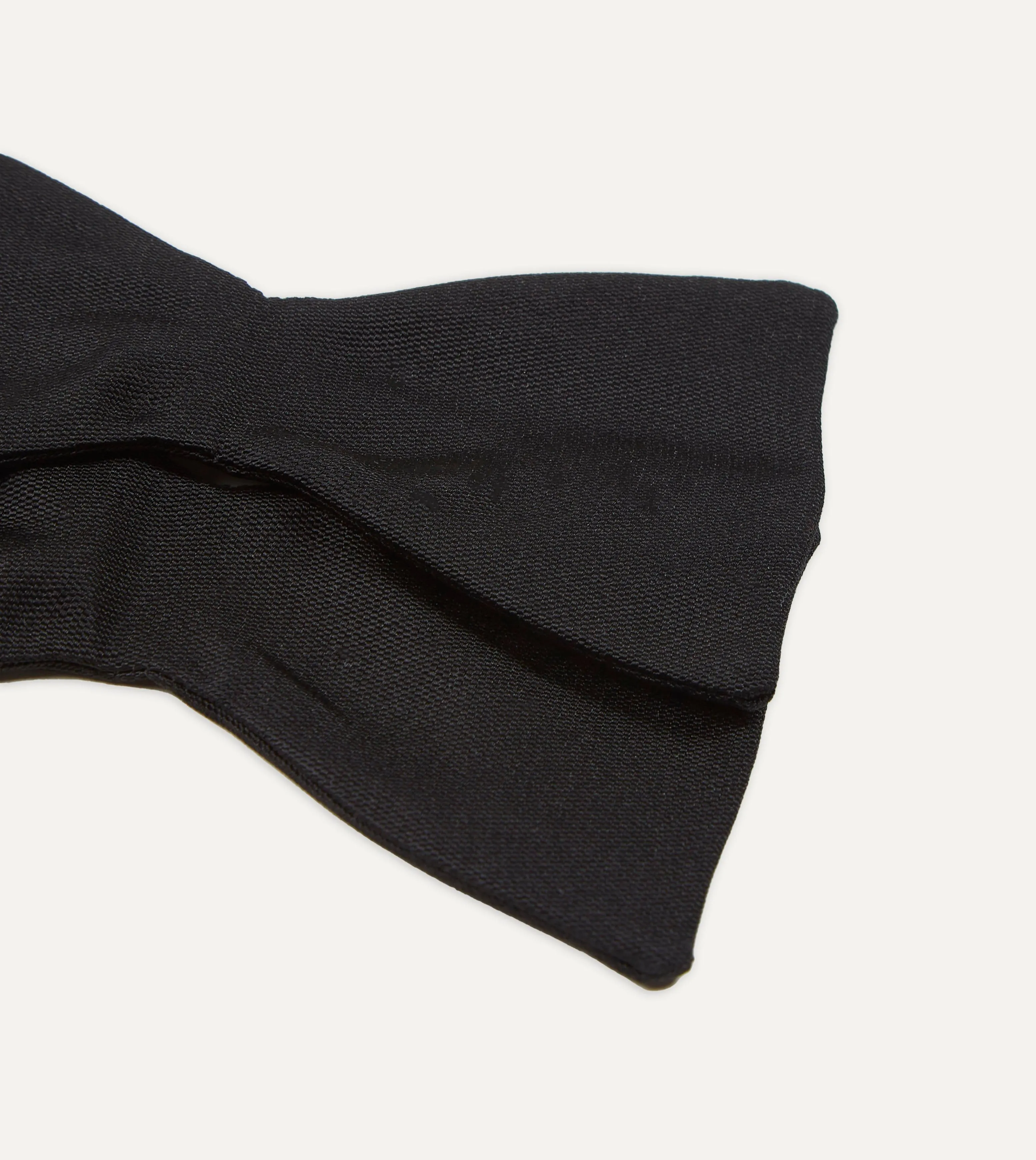 Black Self-Tie Barathea Butterfly Bow Tie sold by Drake's London product image thumbnail 2