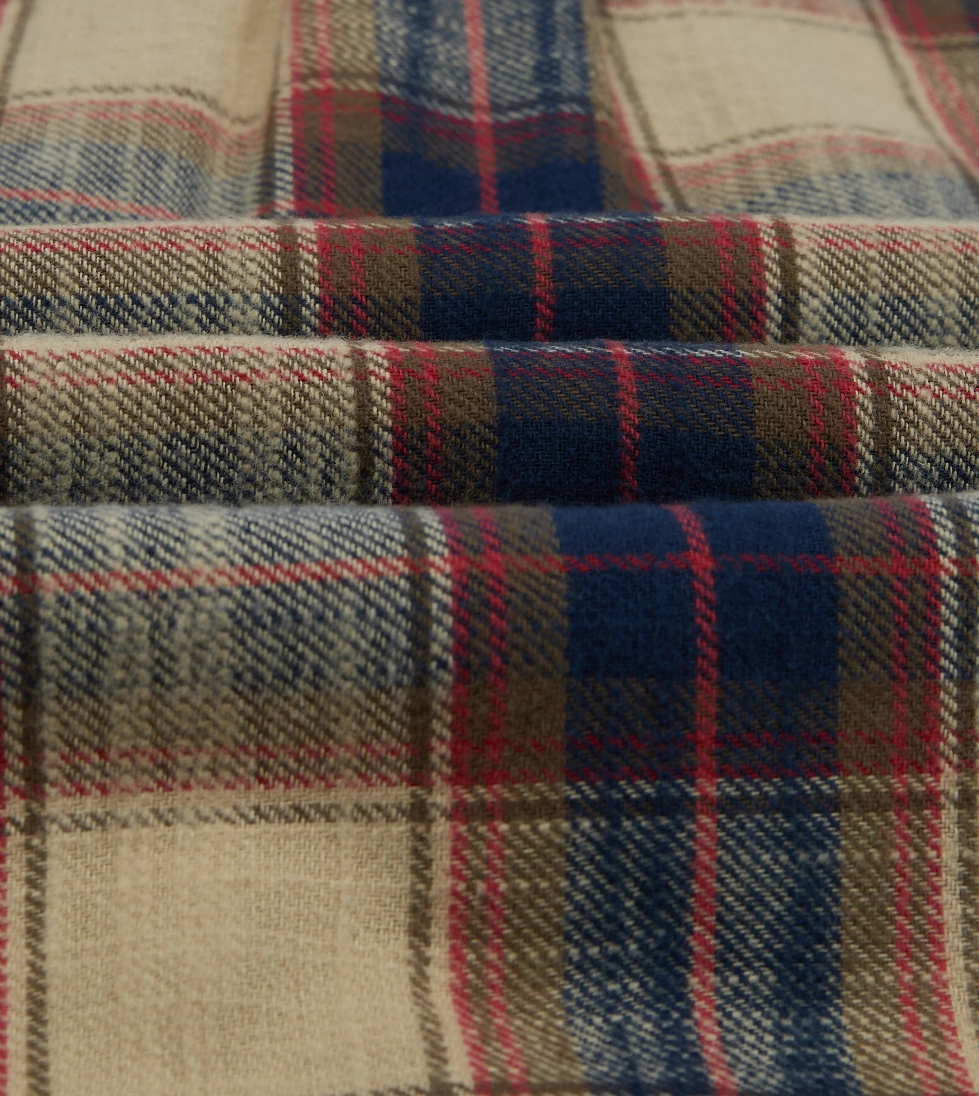 Drake's by A. Levine Check Brushed Cotton Two-Pocket Work Shirt sold by Drake's London product image thumbnail 2