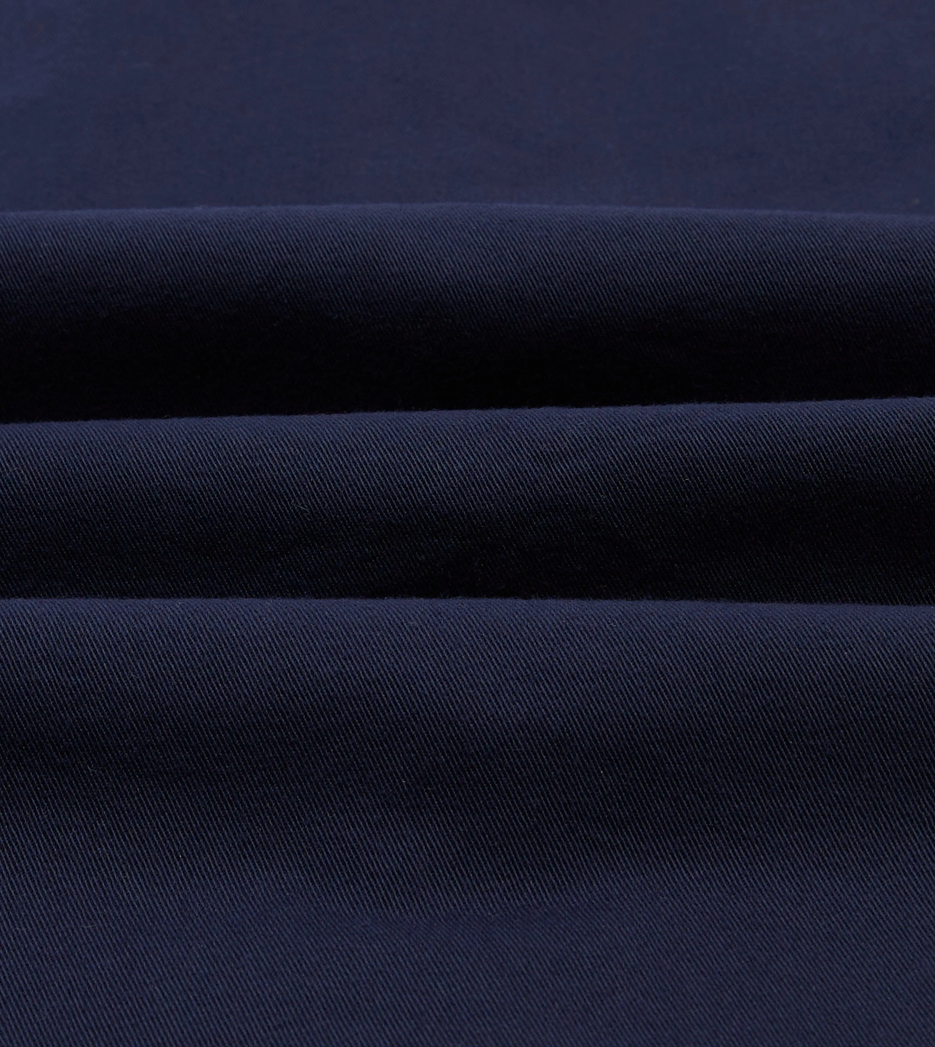 Navy Cotton Twill Two-Pocket Work Shirt sold by Drake's London product image thumbnail 2