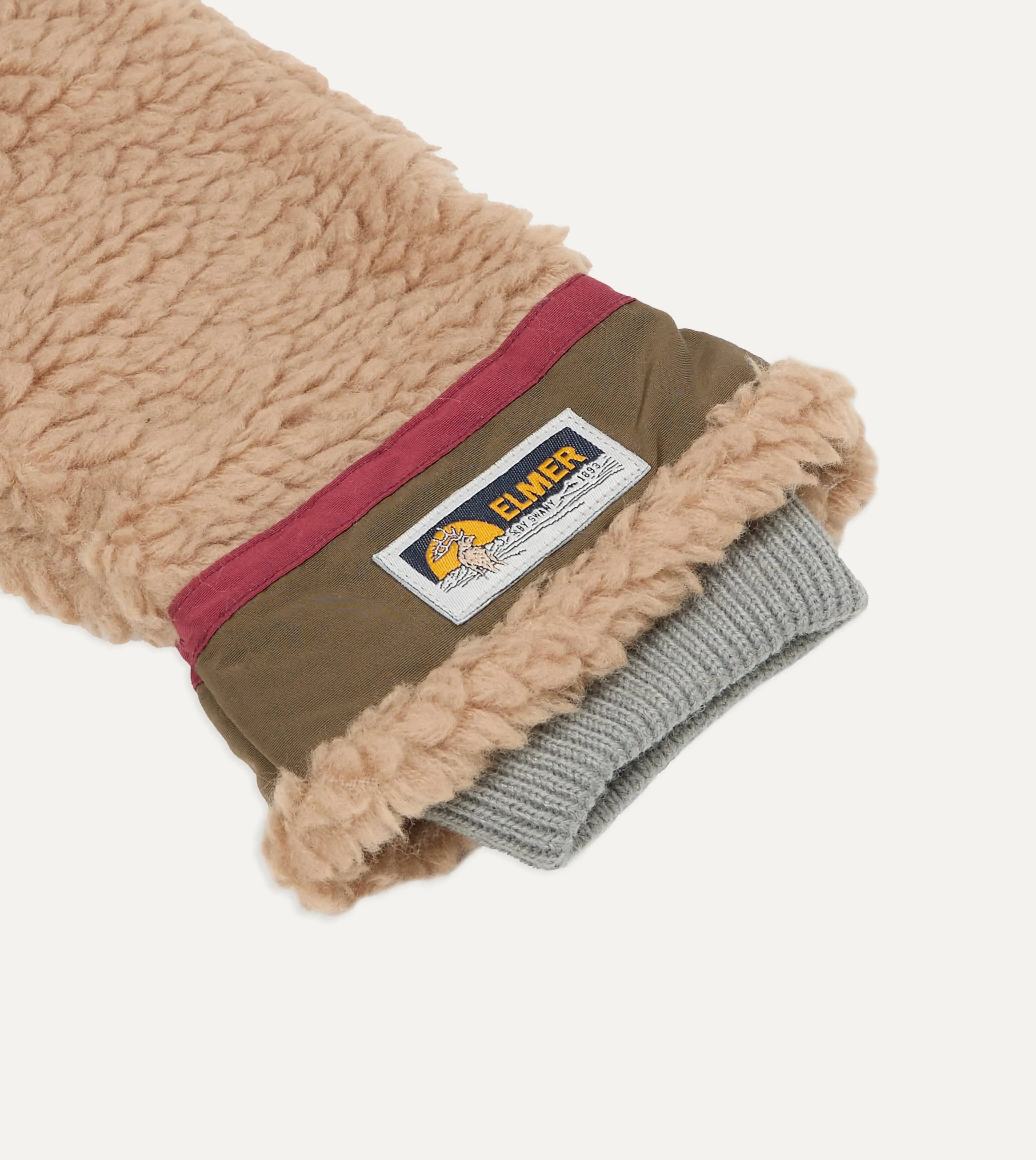 Elmer Camel Teddy Mitten sold by Drake's London product image thumbnail 2