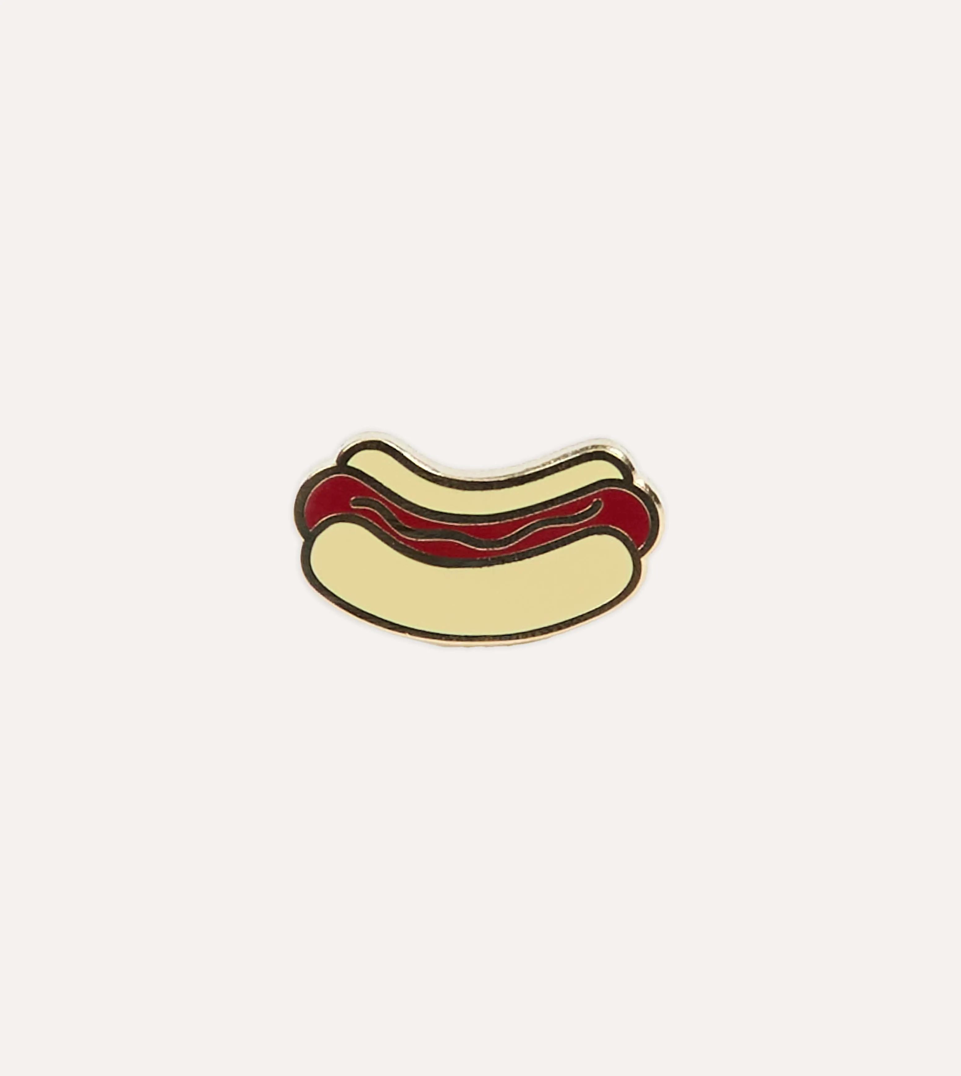 Enamel 'Hot Dog' Pin sold by Drake's London