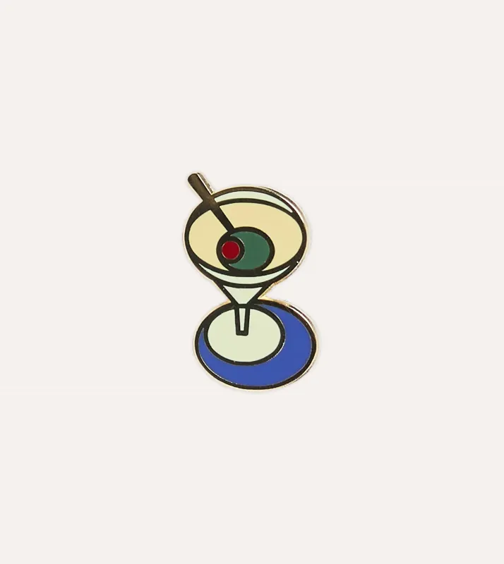 Enamel 'Martini' Pin sold by Drake's London