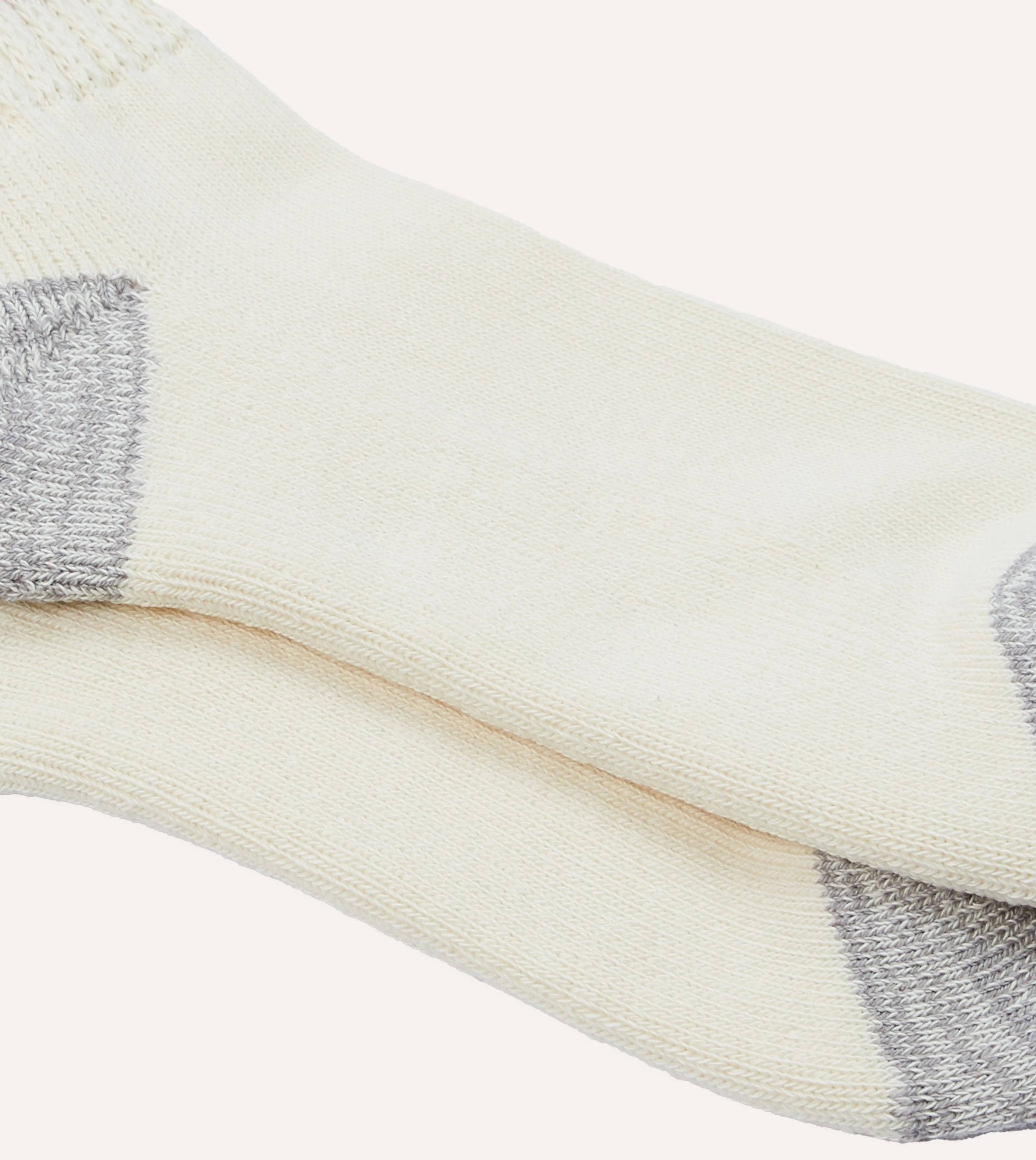 RoToTo Red and Blue Cotton Crew Socks sold by Drake's London product image thumbnail 2