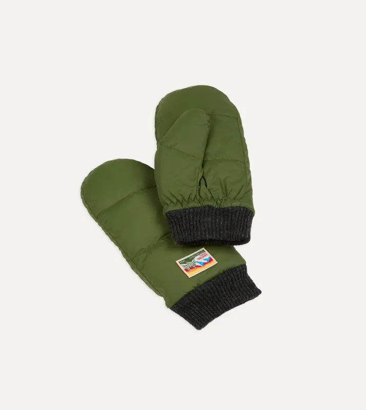 Hestra Dark Green Otra Mitten sold by Drake's London