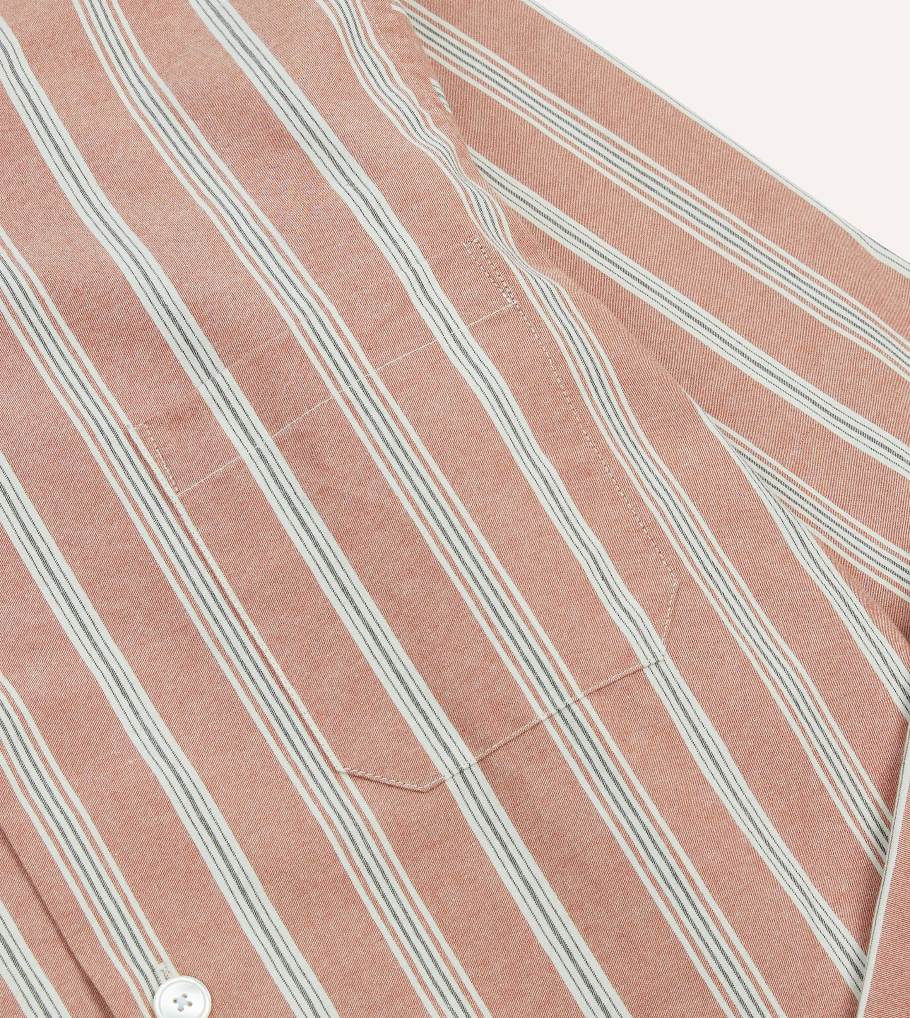 Red Stripe Cotton Pyjama Set sold by Drake's London product image thumbnail 5