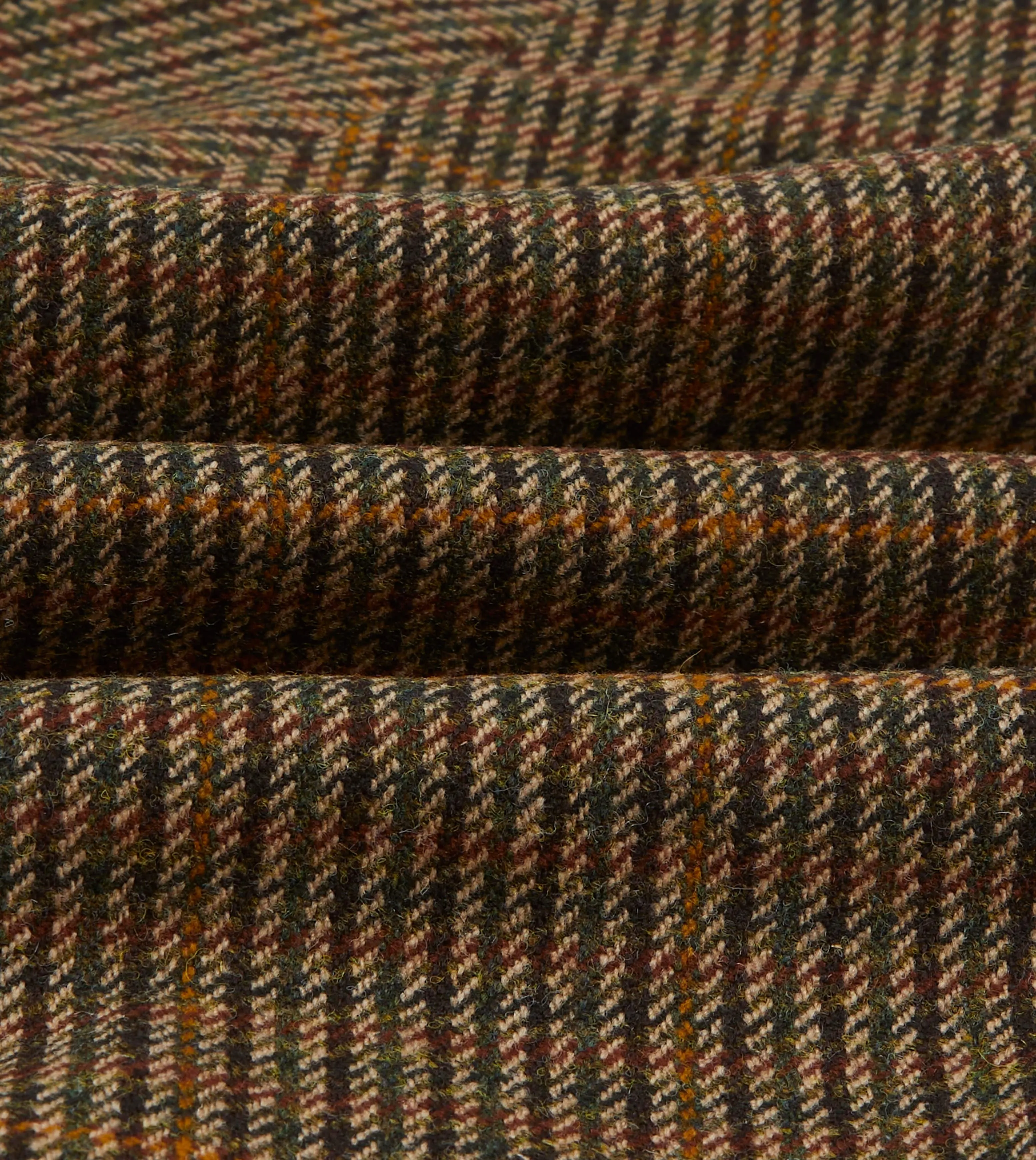 Brown Wool Tweed Raglan Coat sold by Drake's London product image thumbnail 2