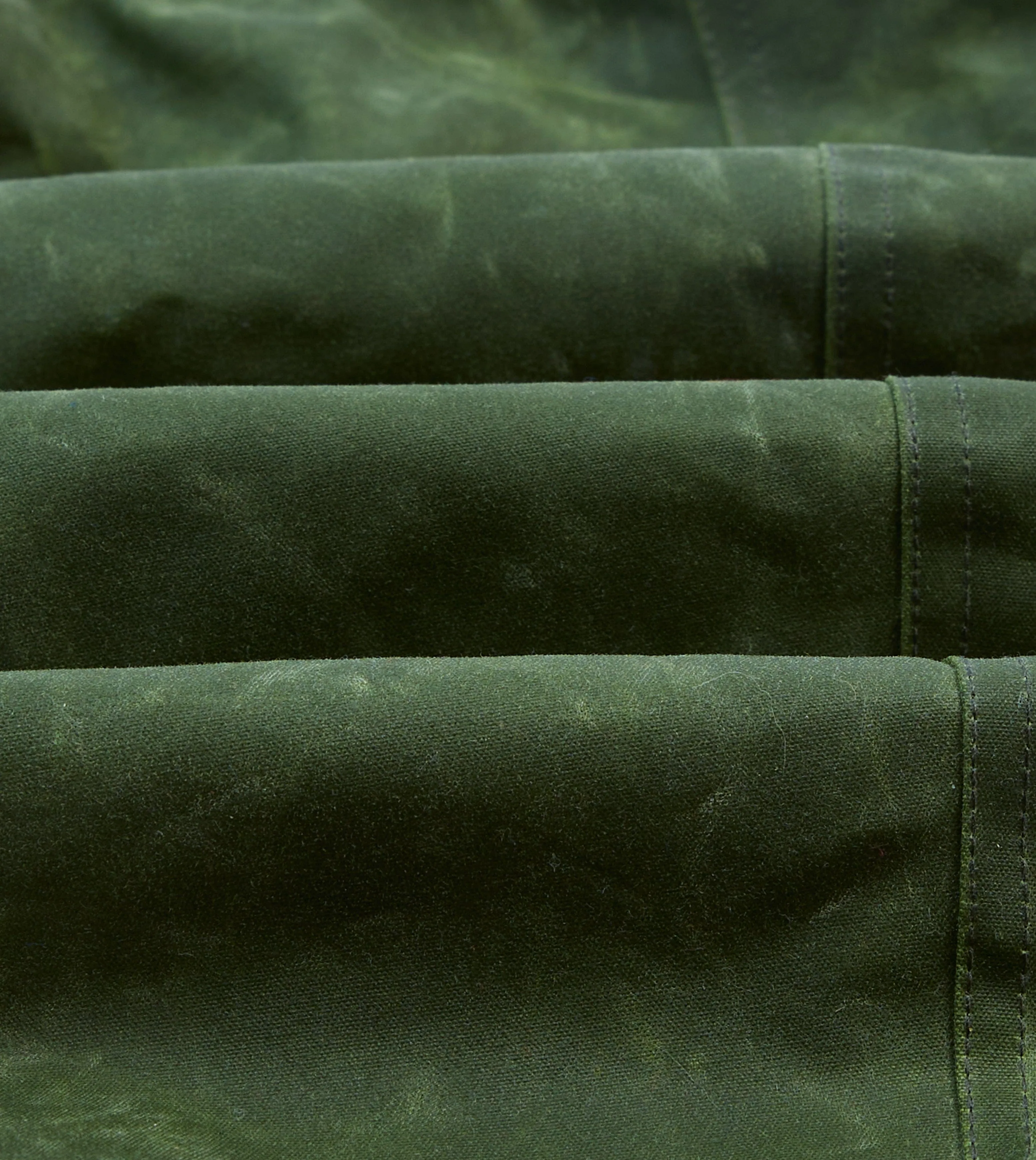 Green Waxed Cotton Barn Jacket sold by Drake's London product image thumbnail 2