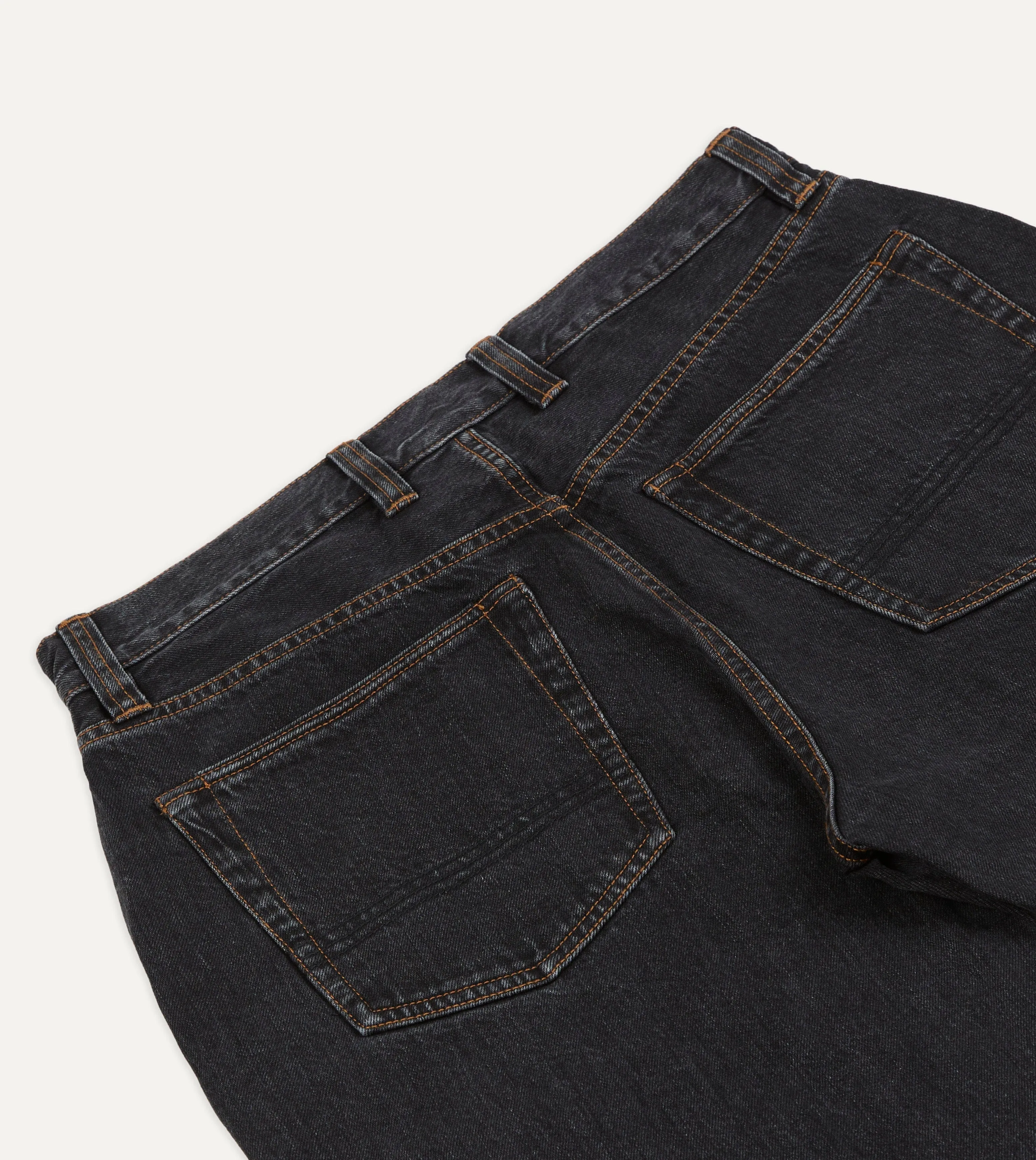 Charcoal 12.3oz Japanese Selvedge Denim Five-Pocket Jeans sold by Drake's London product image thumbnail 5