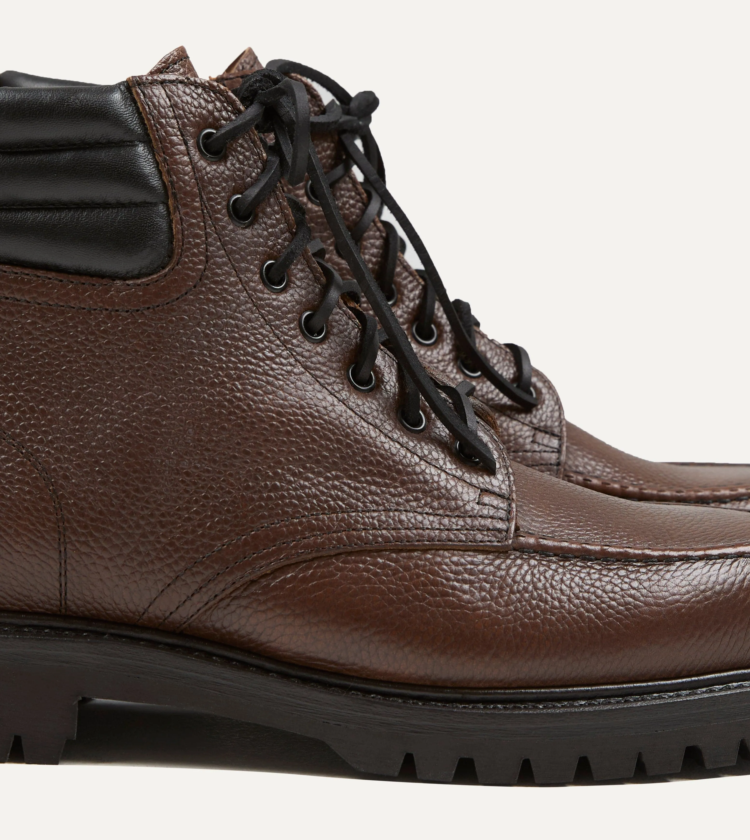 Yuketen Salvia Brown Leather Boots sold by Drake's London product image thumbnail 3