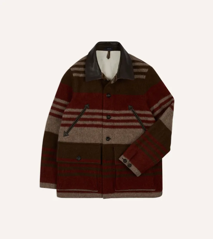 Wool Blanket Chore Jacket sold by Drake's London