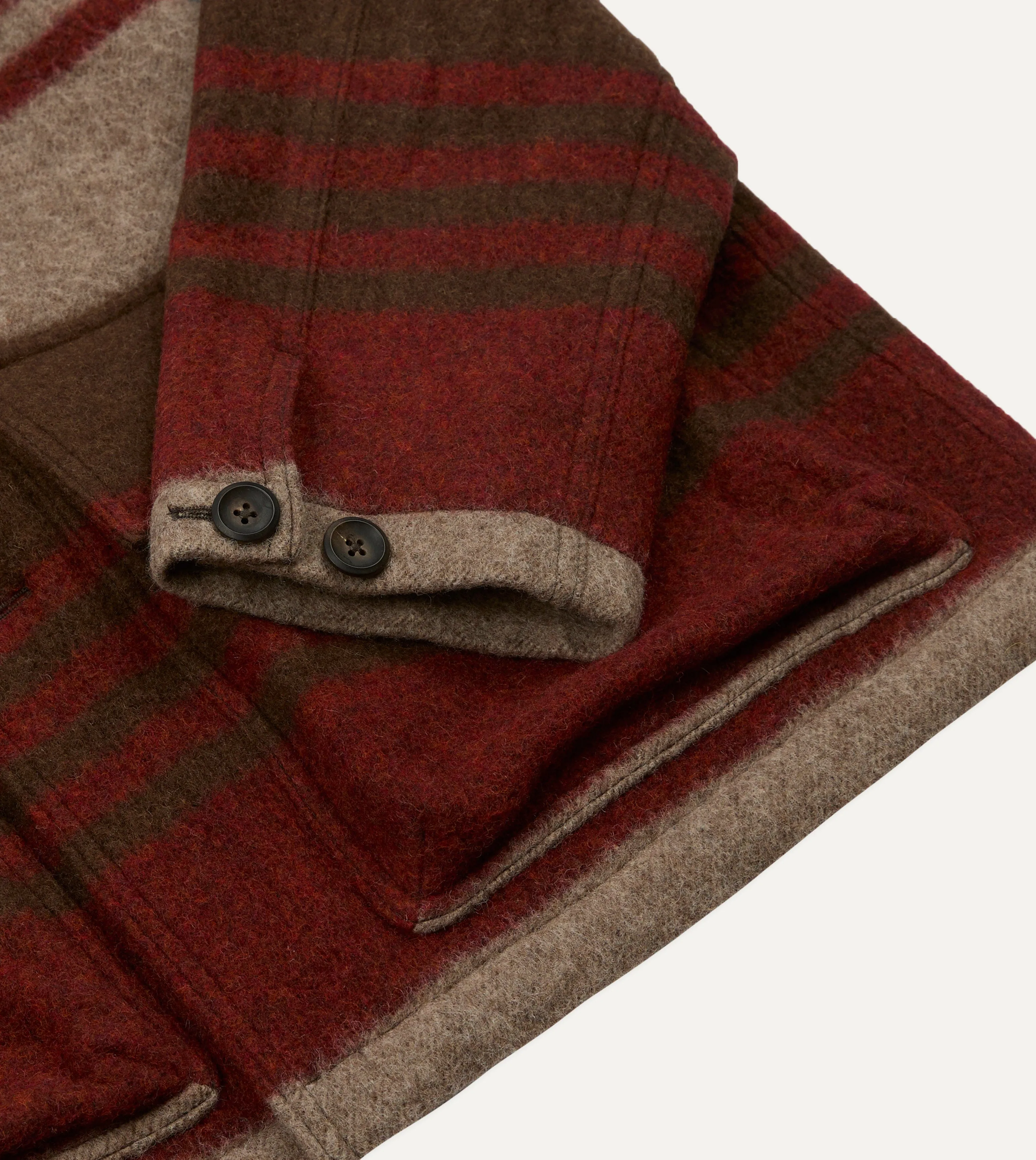 Wool Blanket Chore Jacket sold by Drake's London product image thumbnail 4