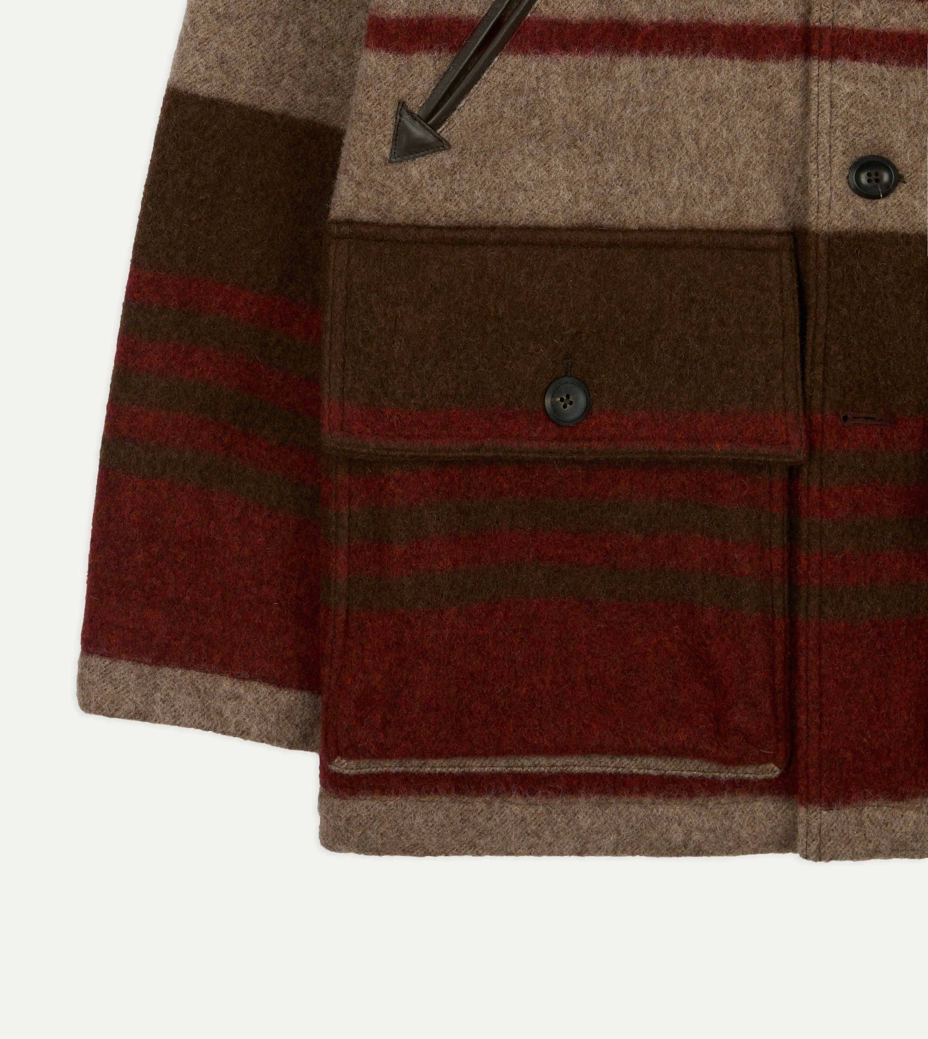 Wool Blanket Chore Jacket sold by Drake's London product image thumbnail 5