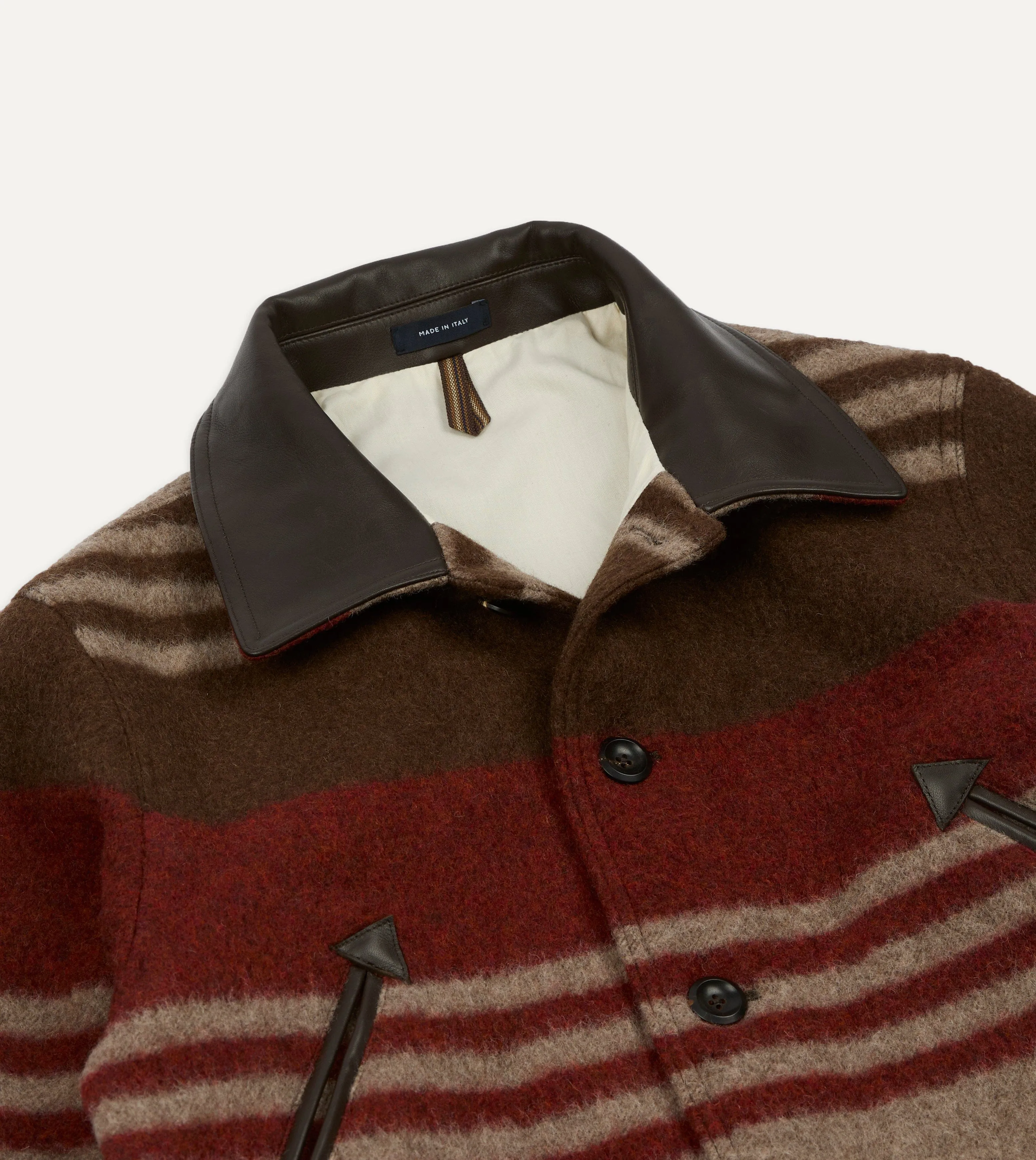 Wool Blanket Chore Jacket sold by Drake's London product image thumbnail 3