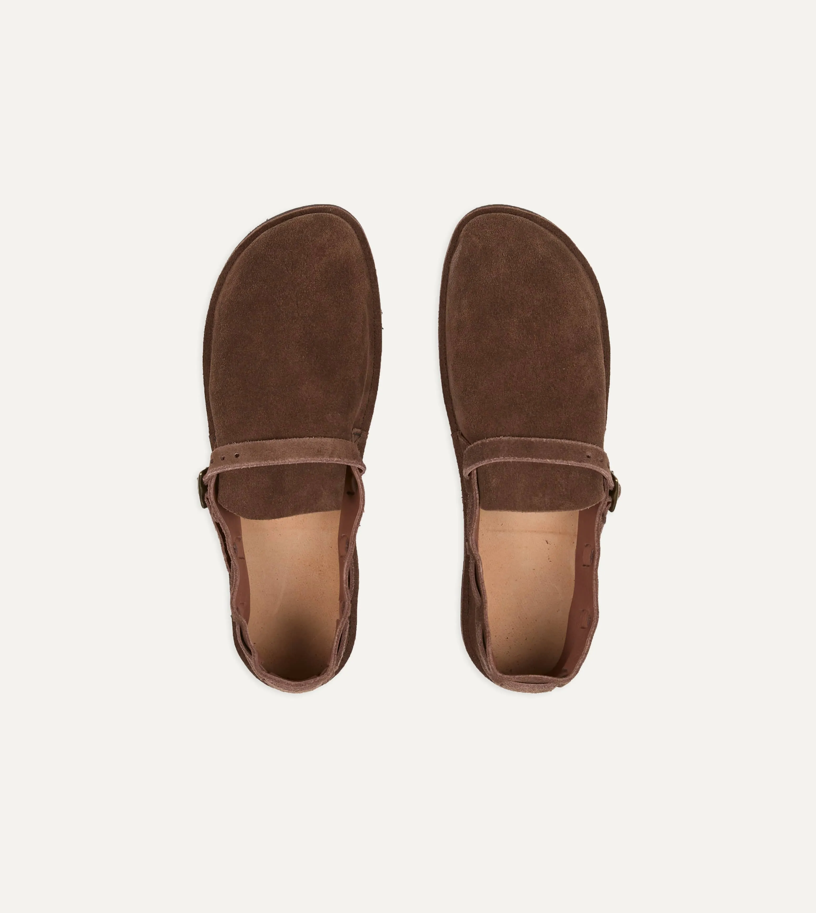 Aurora for Drake's Middle English Brown Roughout Leather Shoe sold by Drake's London product image thumbnail 4