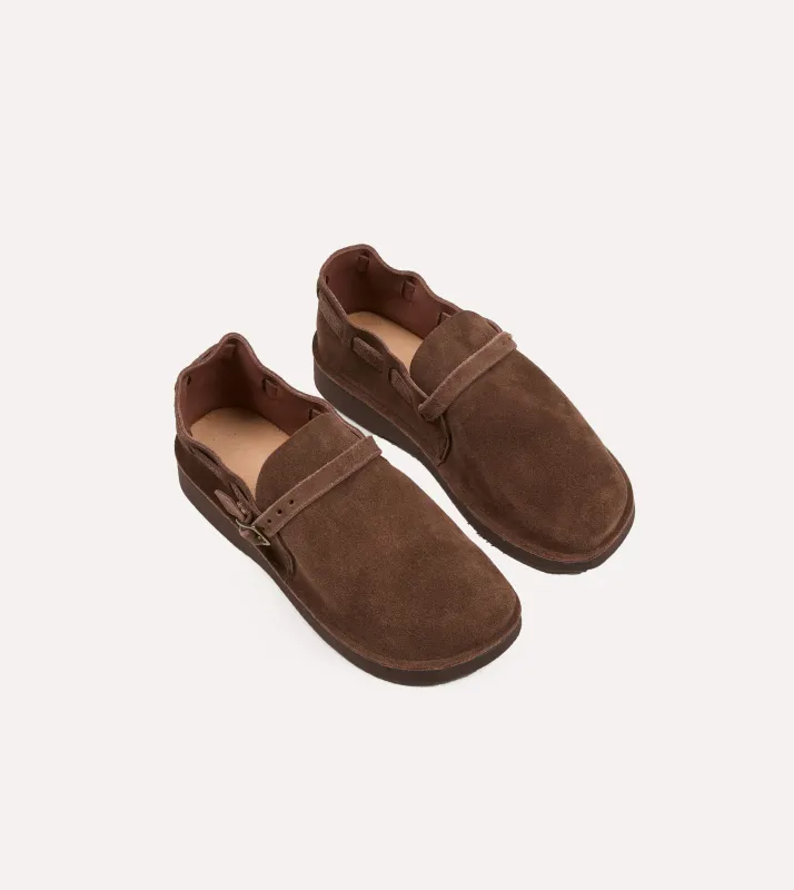 Aurora for Drake's Middle English Brown Roughout Leather Shoe sold by Drake's London