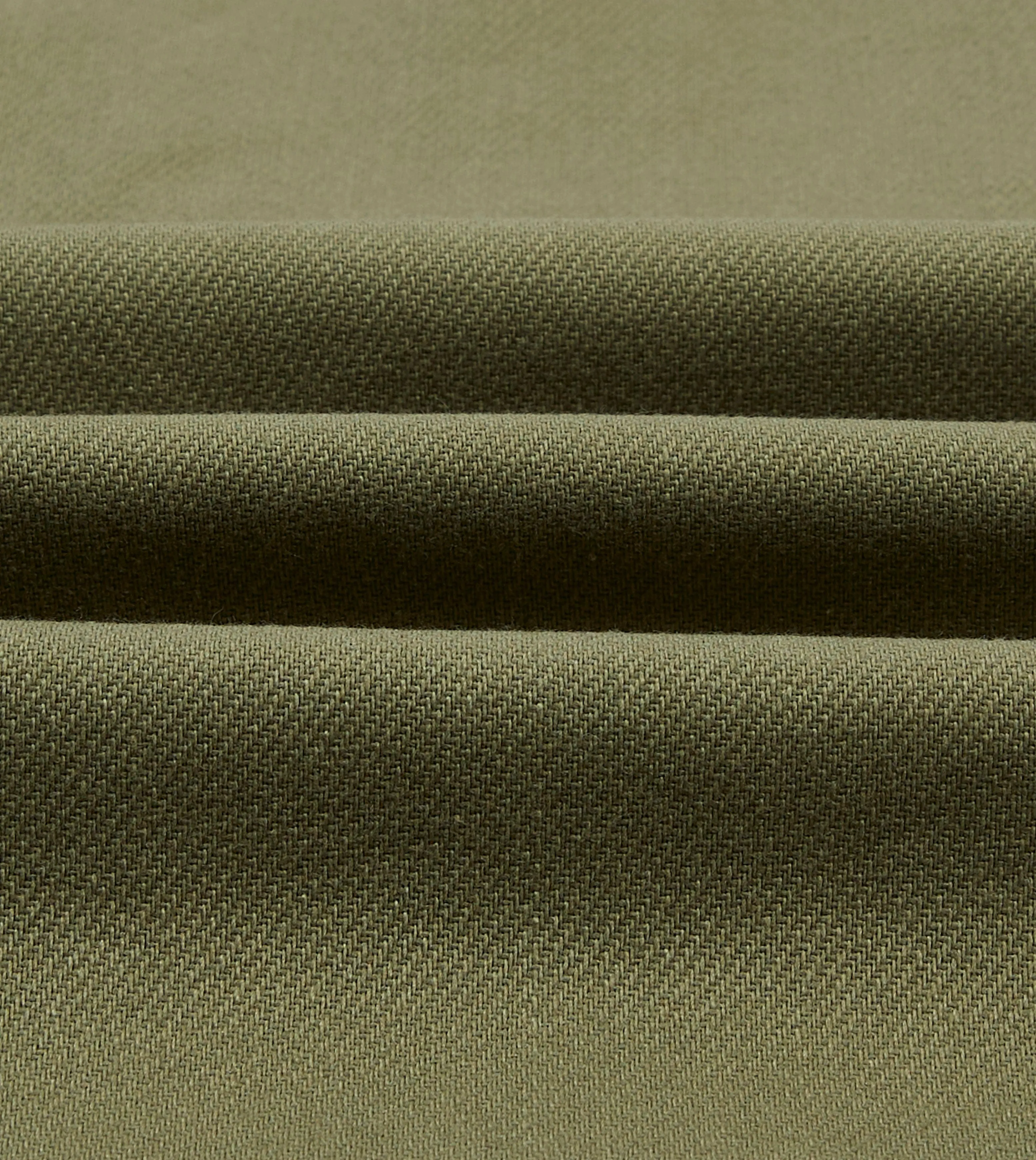 Green Cotton Twill Military Overshirt sold by Drake's London product image thumbnail 2