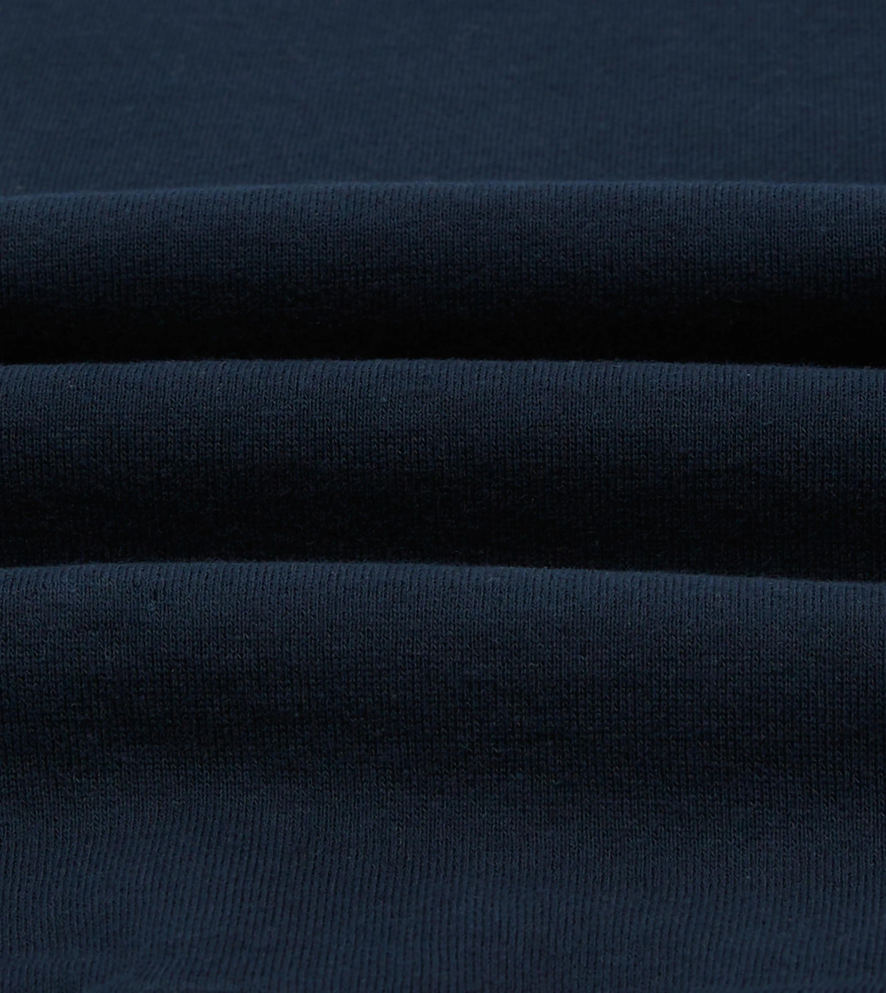 Navy Cotton Half-Zip Collared Sweatshirt sold by Drake's London product image thumbnail 2