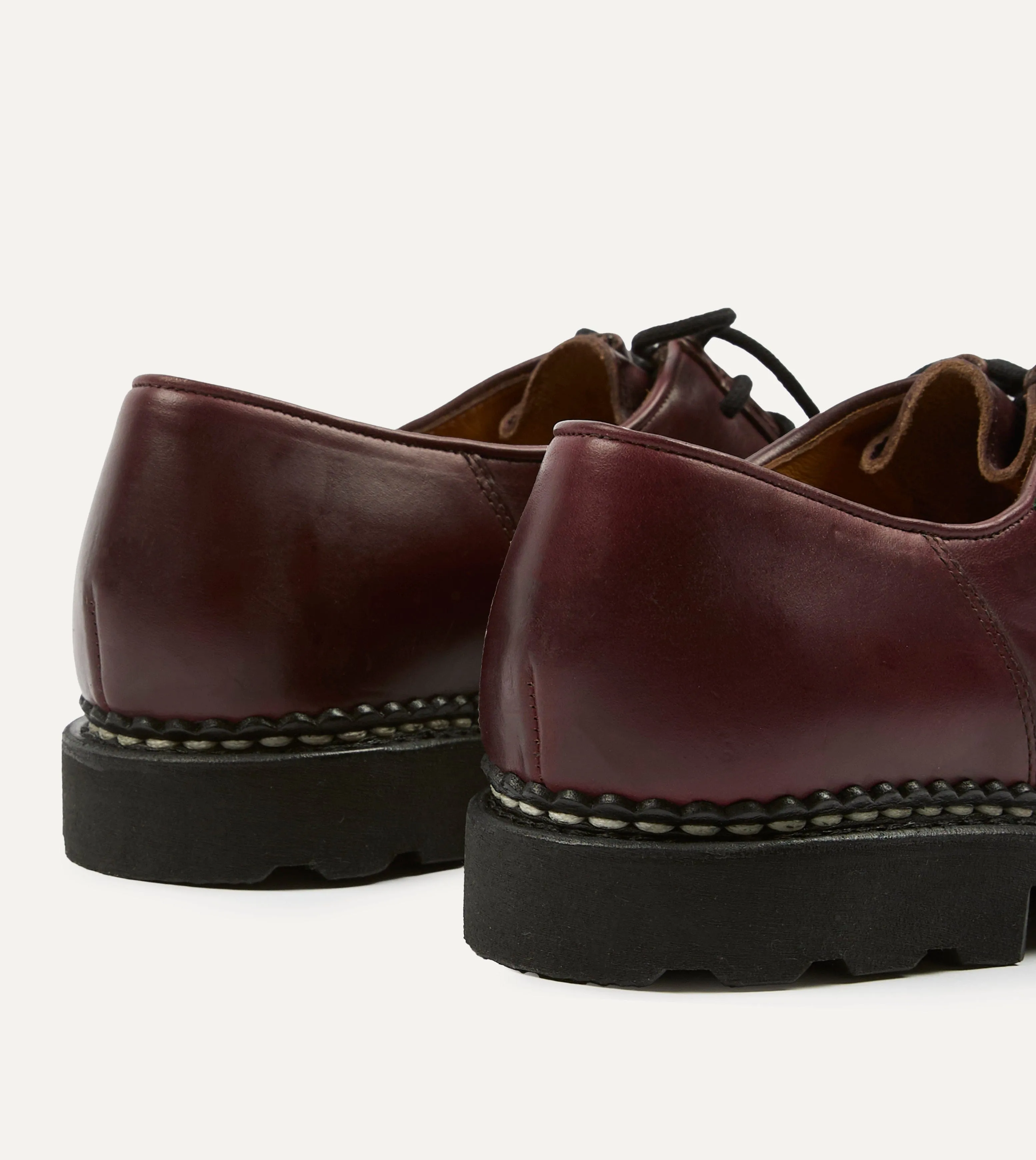 Paraboot Michael Bordeaux Leather Derby Shoe sold by Drake's London product image thumbnail 5