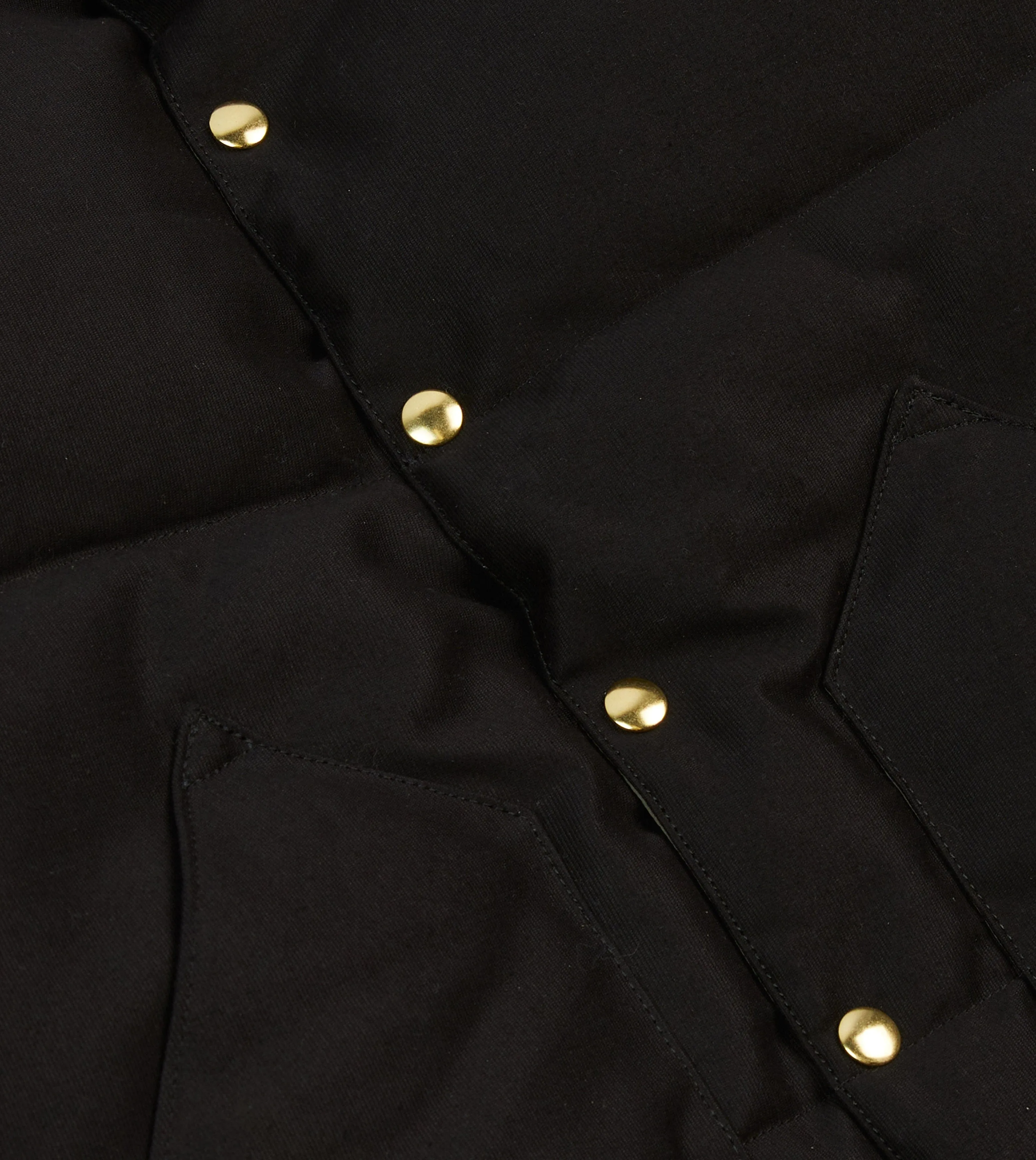 Rocky Mountain Featherbed for Drake's Black Cotton Christy Down Jacket sold by Drake's London product image thumbnail 4