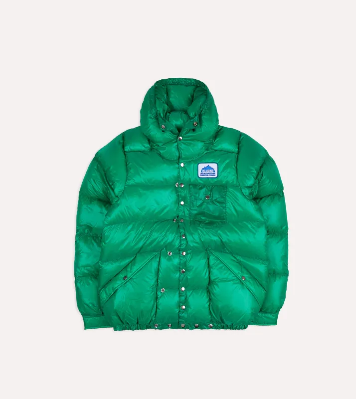 Kluane Mountaineering Green Nylon Snap Parka sold by Drake's London