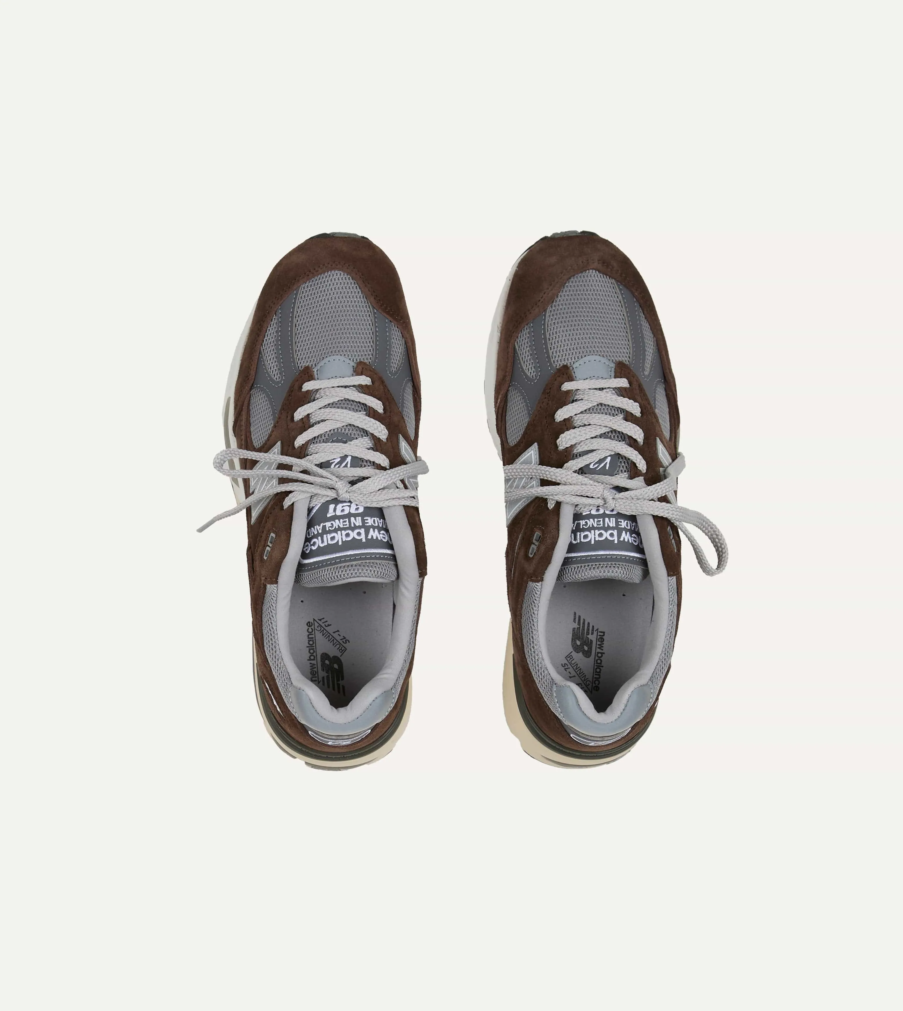 New Balance 'Elevated Essentials' Brown Alloy Made in UK 991v2 Trainers sold by Drake's London product image thumbnail 4