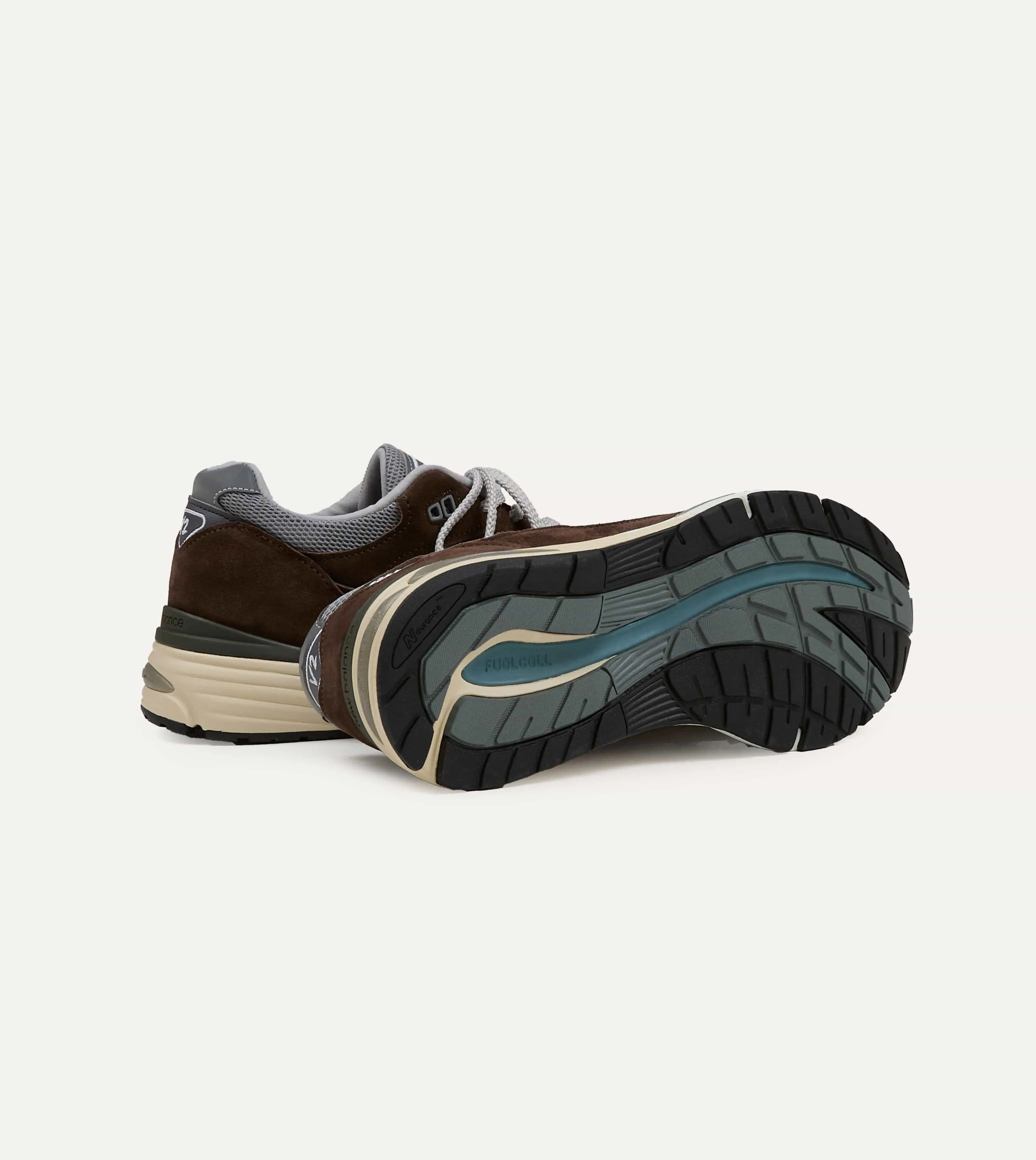 New Balance 'Elevated Essentials' Brown Alloy Made in UK 991v2 Trainers sold by Drake's London product image thumbnail 2