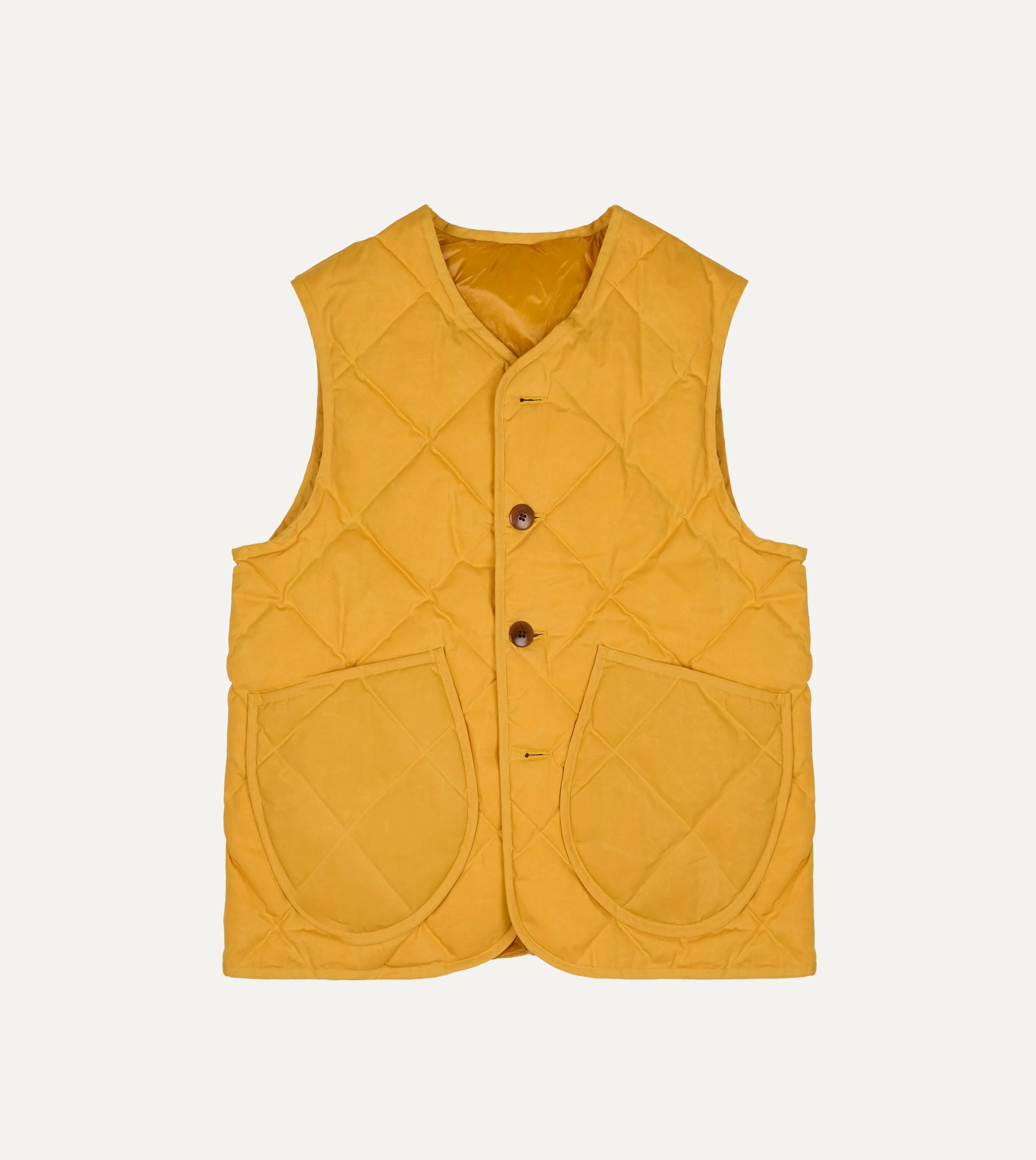Drake's by Nanga Quilted Vest sold by Drake's London