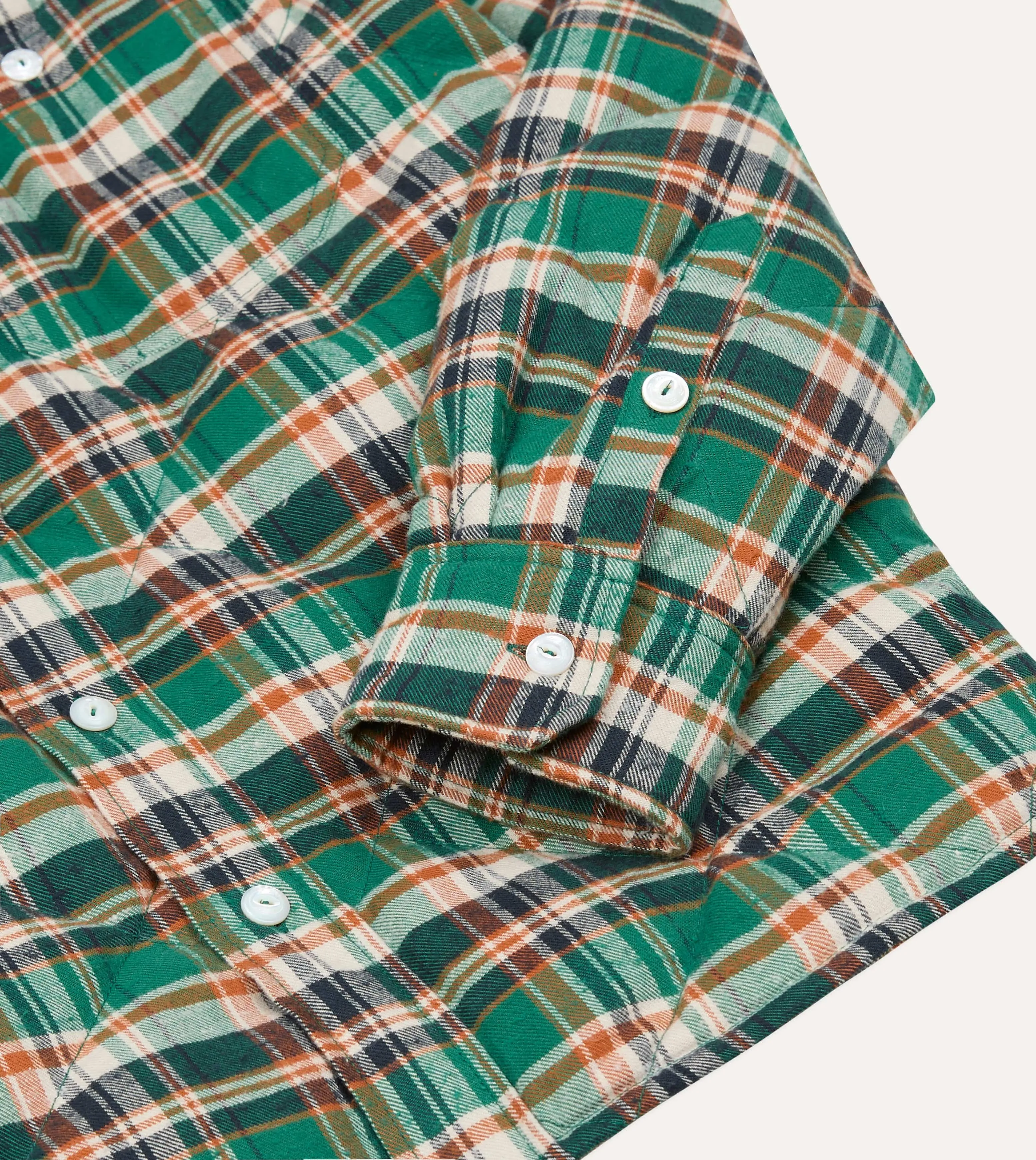 Drake's by Nanga Quilted Work Shirt sold by Drake's London product image thumbnail 5