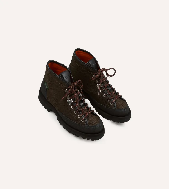 Paraboot Yosemite Brown Leather Mesh Hiking Boots sold by Drake's London