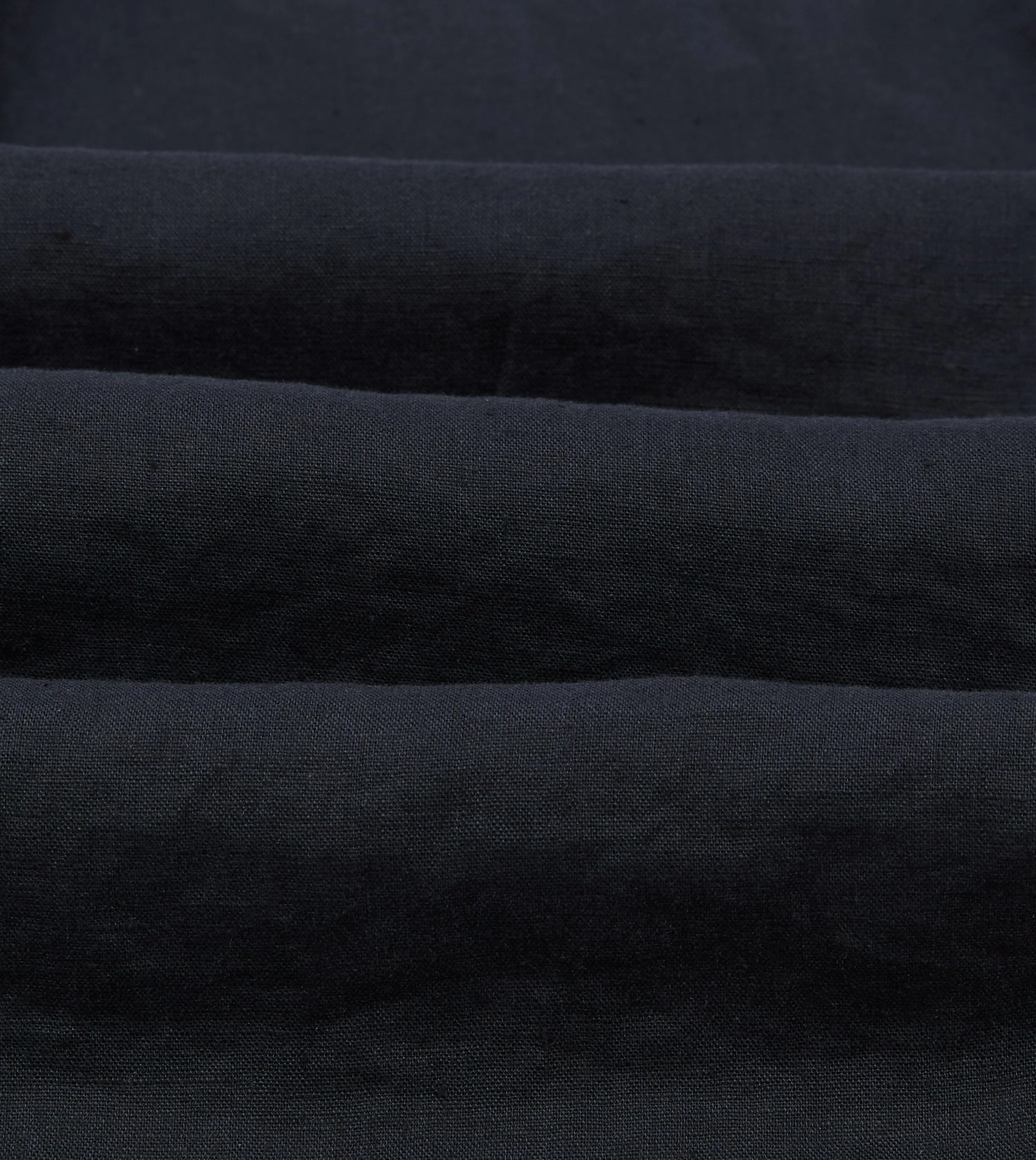 Navy Linen Pintuck Military Shirt sold by Drake's London product image thumbnail 2