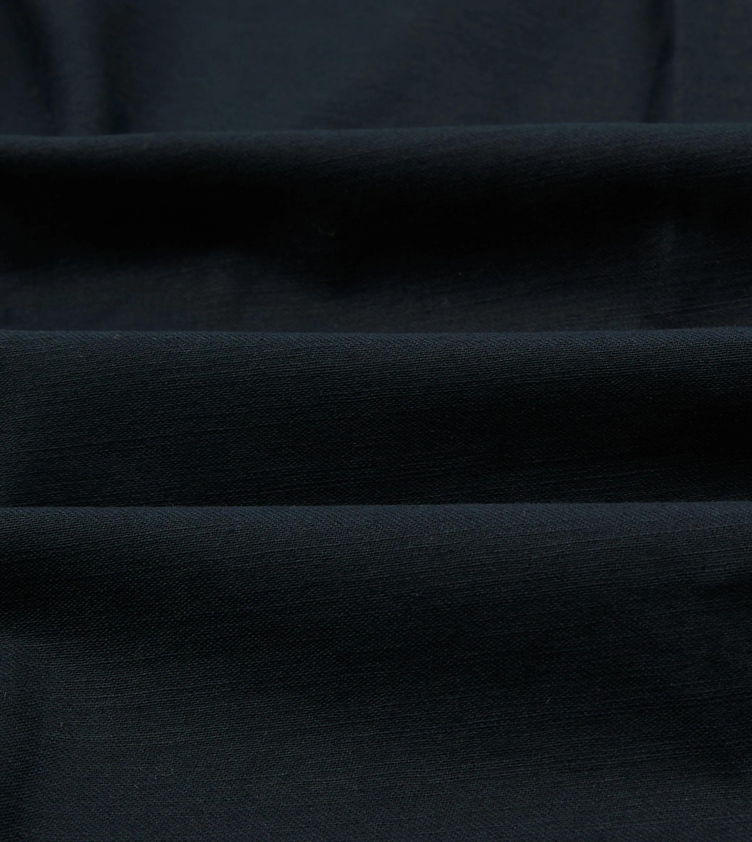 Navy Satin Cotton Popover Work Shirt sold by Drake's London product image thumbnail 2