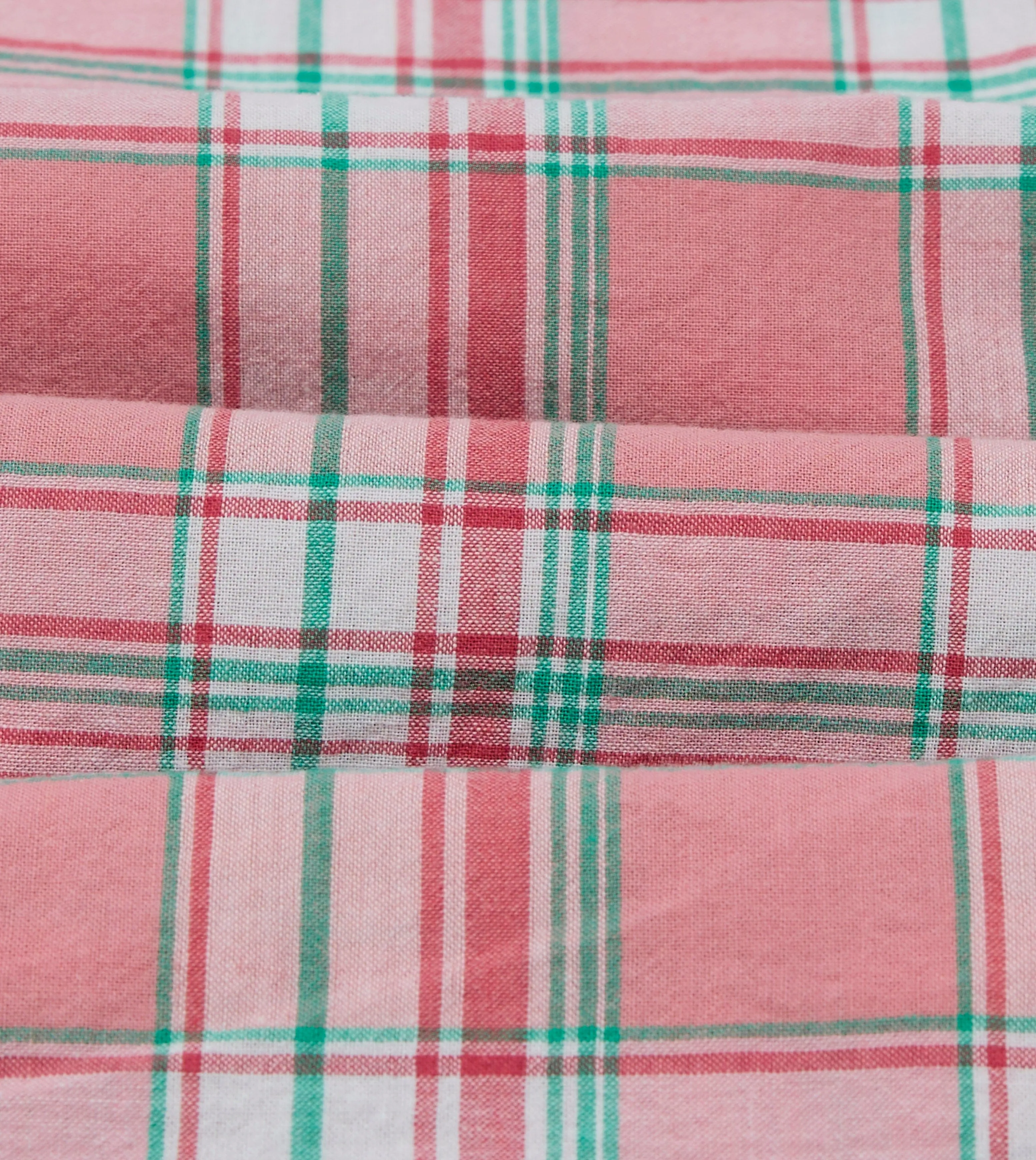 Pink and Green Madras Check Cotton Button-Down Shirt sold by Drake's London product image thumbnail 2