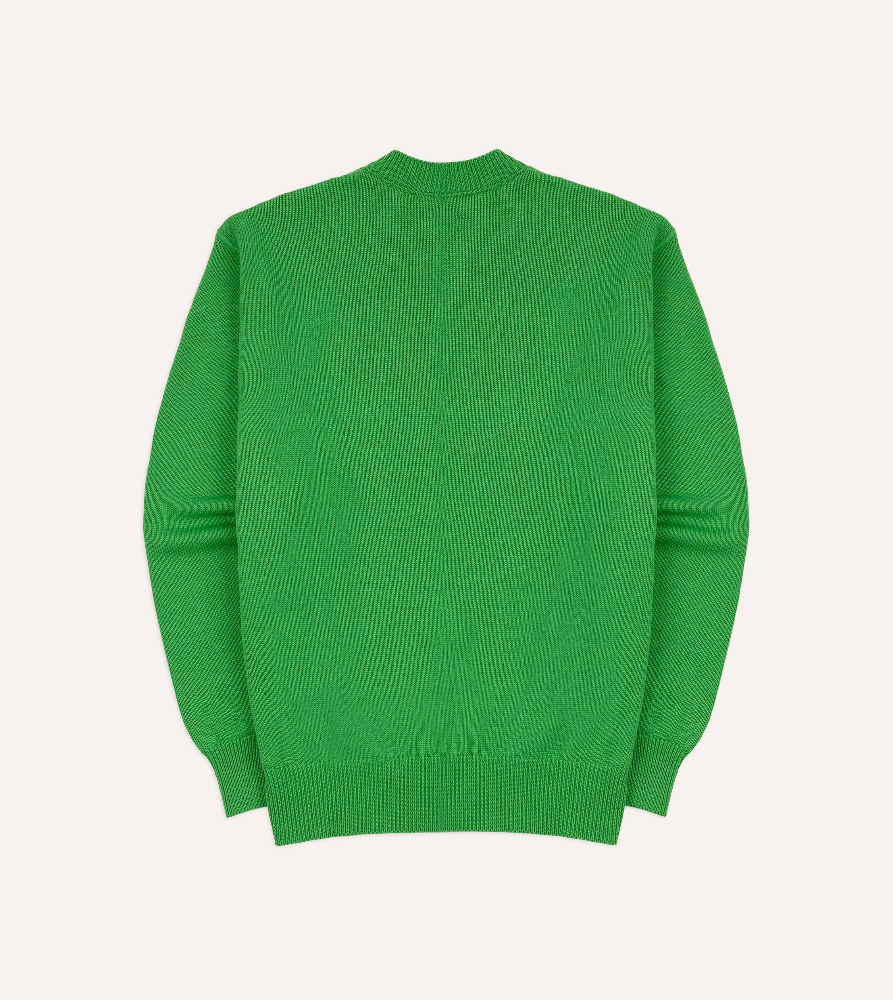 Green Wool-Cotton Knit Sweatshirt sold by Drake's London product image thumbnail 5