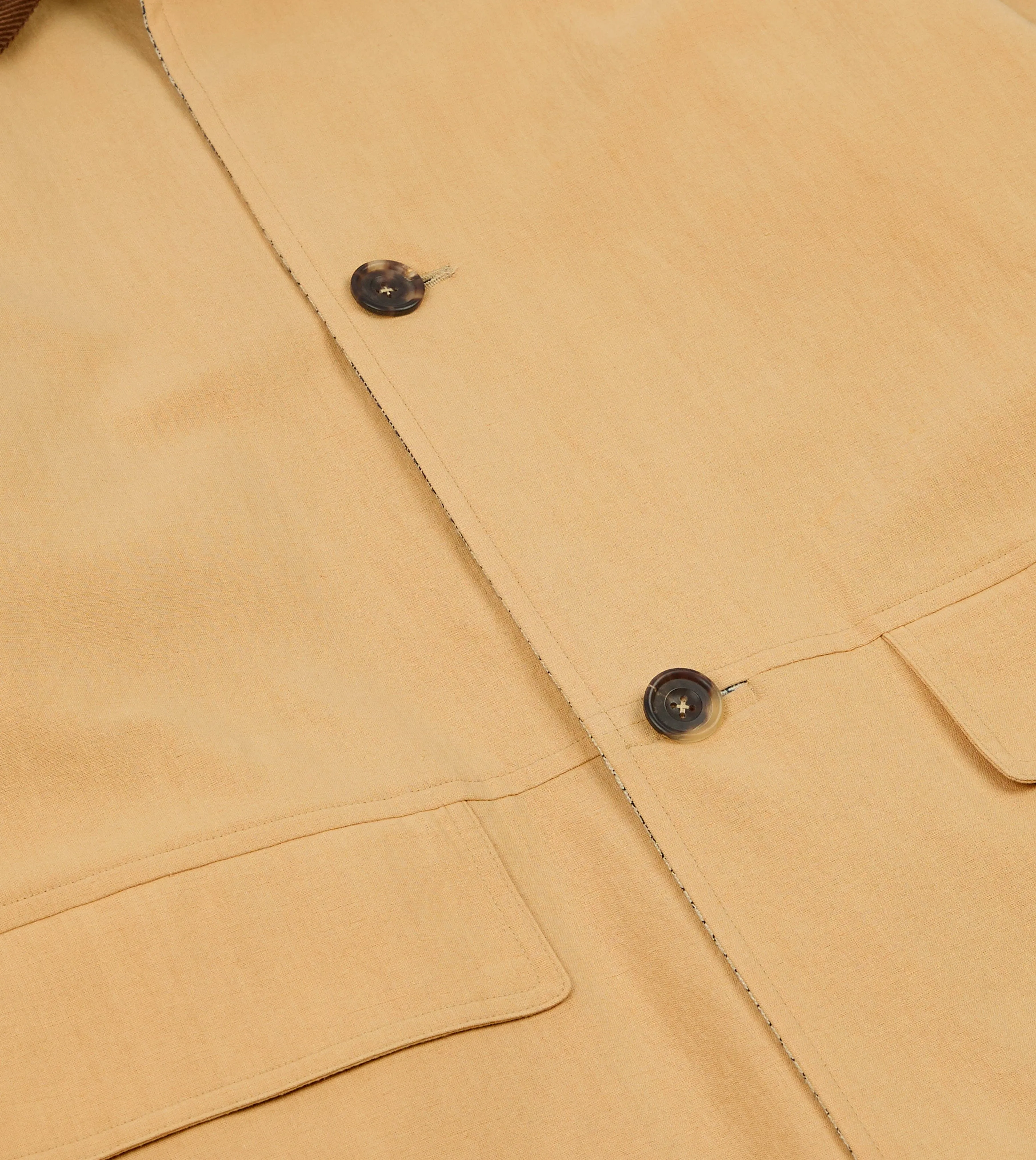 Reversible Linen–Cotton Raglan Mac sold by Drake's London product image thumbnail 5