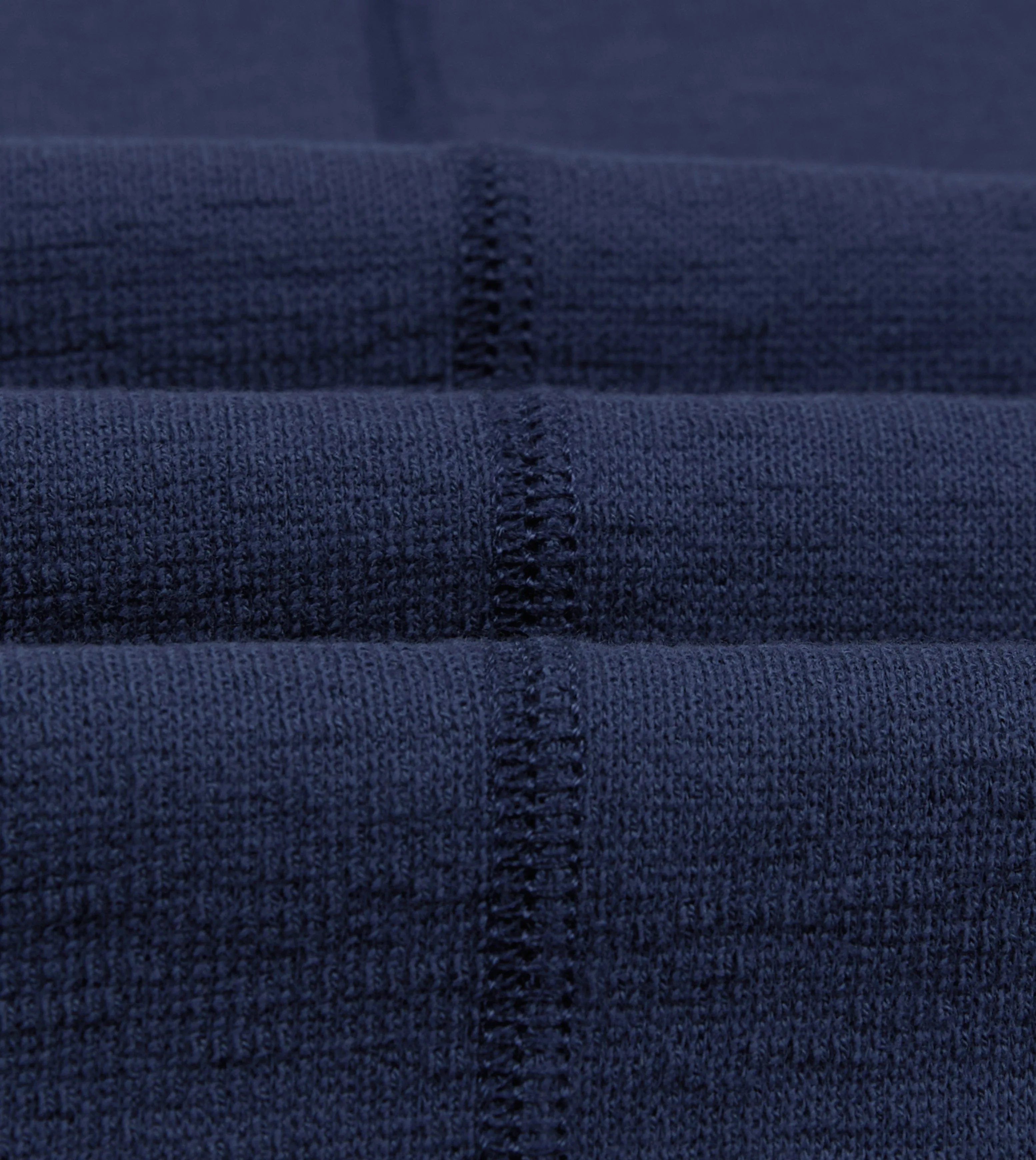 Navy Cotton Long-Sleeve Mock Neck Hiking T-Shirt sold by Drake's London product image thumbnail 2