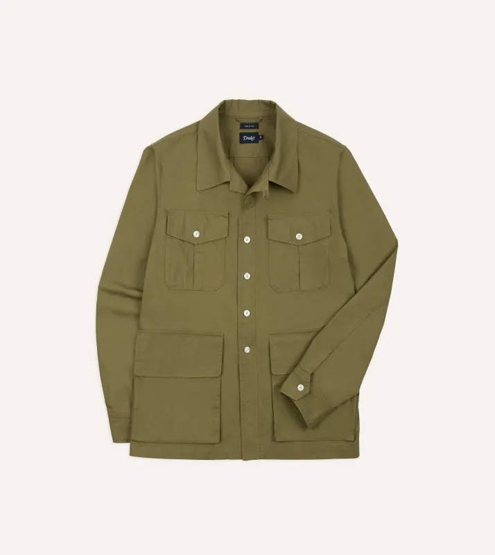 Olive Cotton Games Tunic made by Drake's London