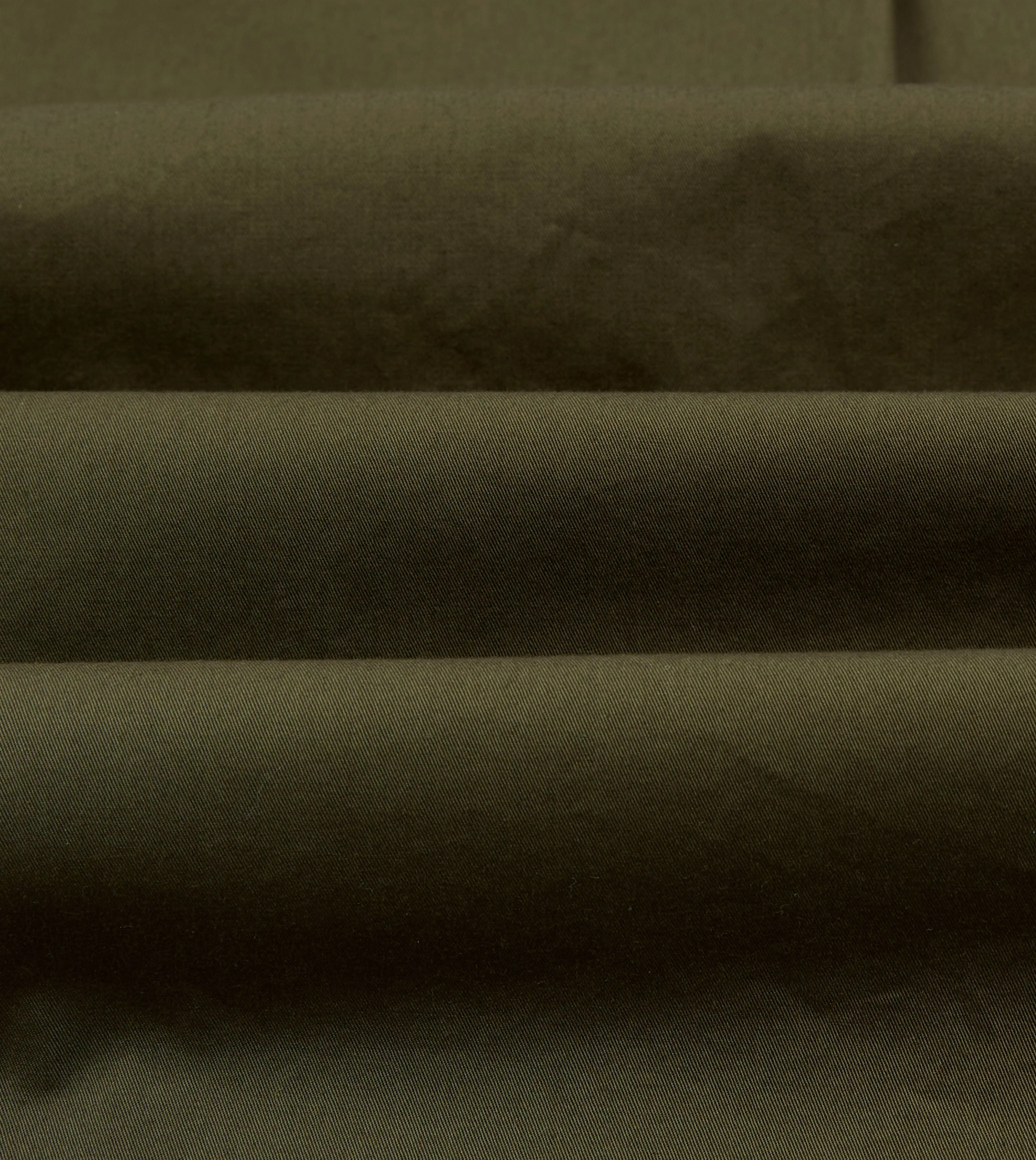 Olive Cotton Mandarin Collar Shirt sold by Drake's London product image thumbnail 2