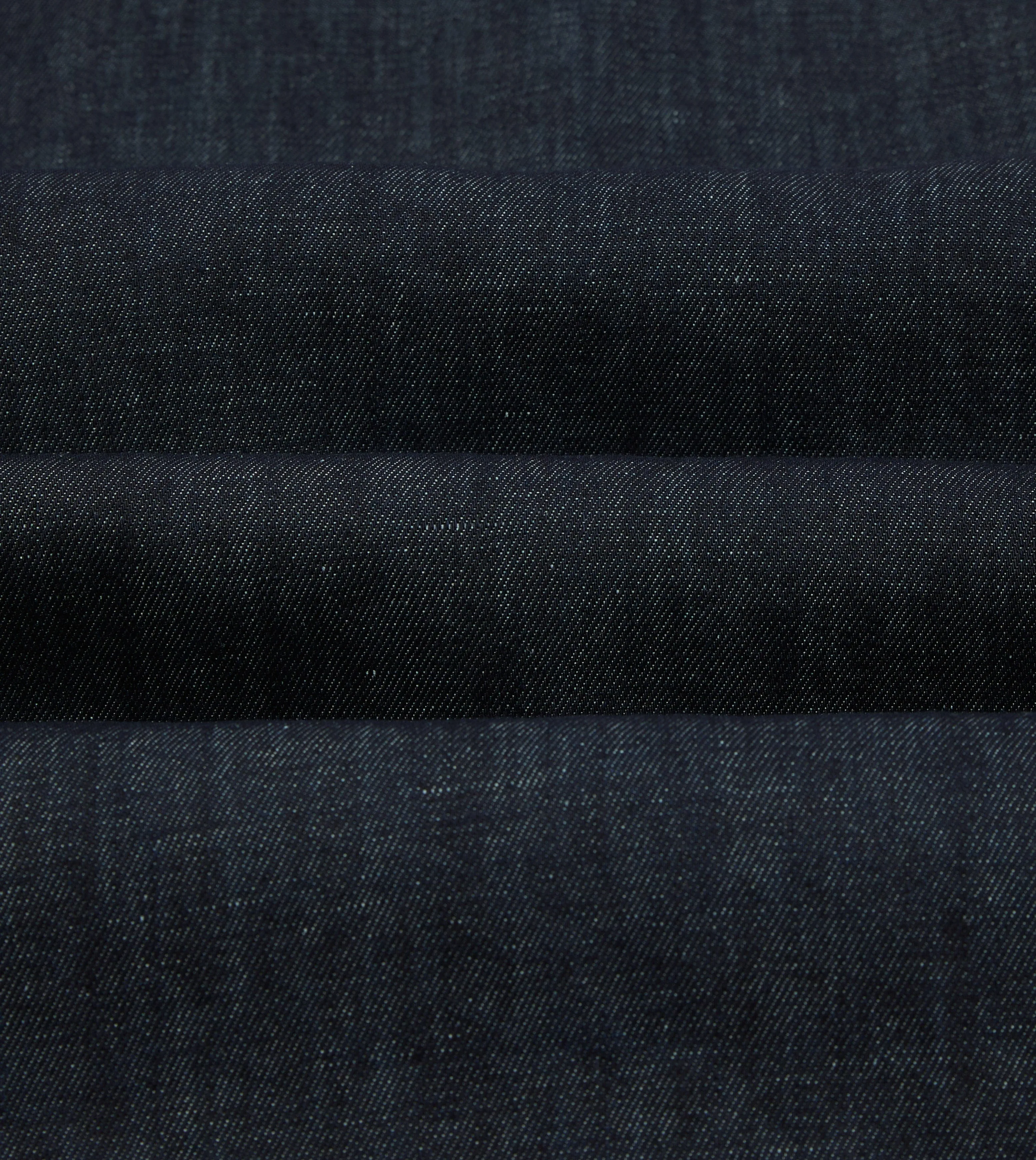 Navy Cotton-Hemp Denim Camp Collar Work Shirt sold by Drake's London product image thumbnail 2